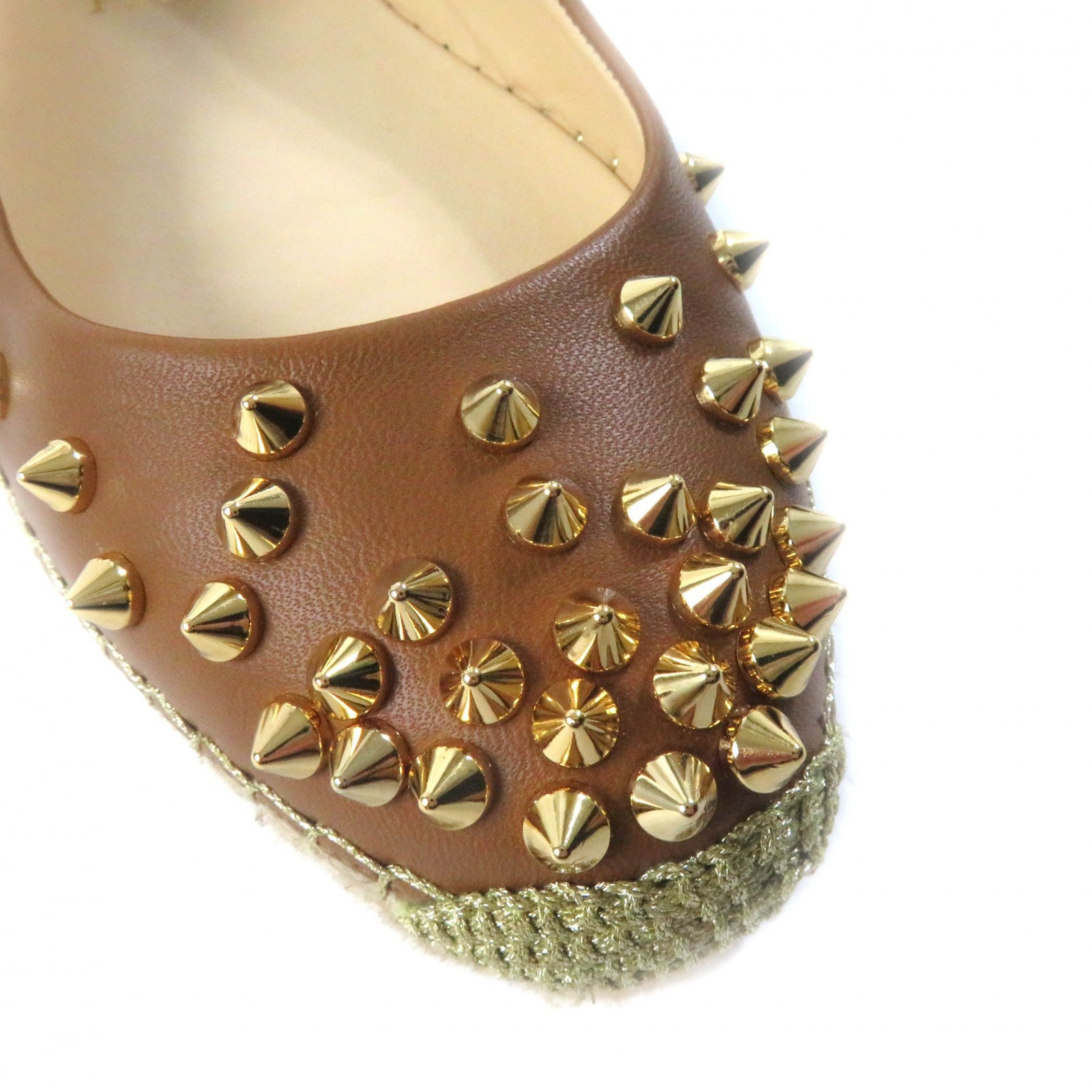 Christian Louboutin ALIOCHETTE Spiked Leather Flats