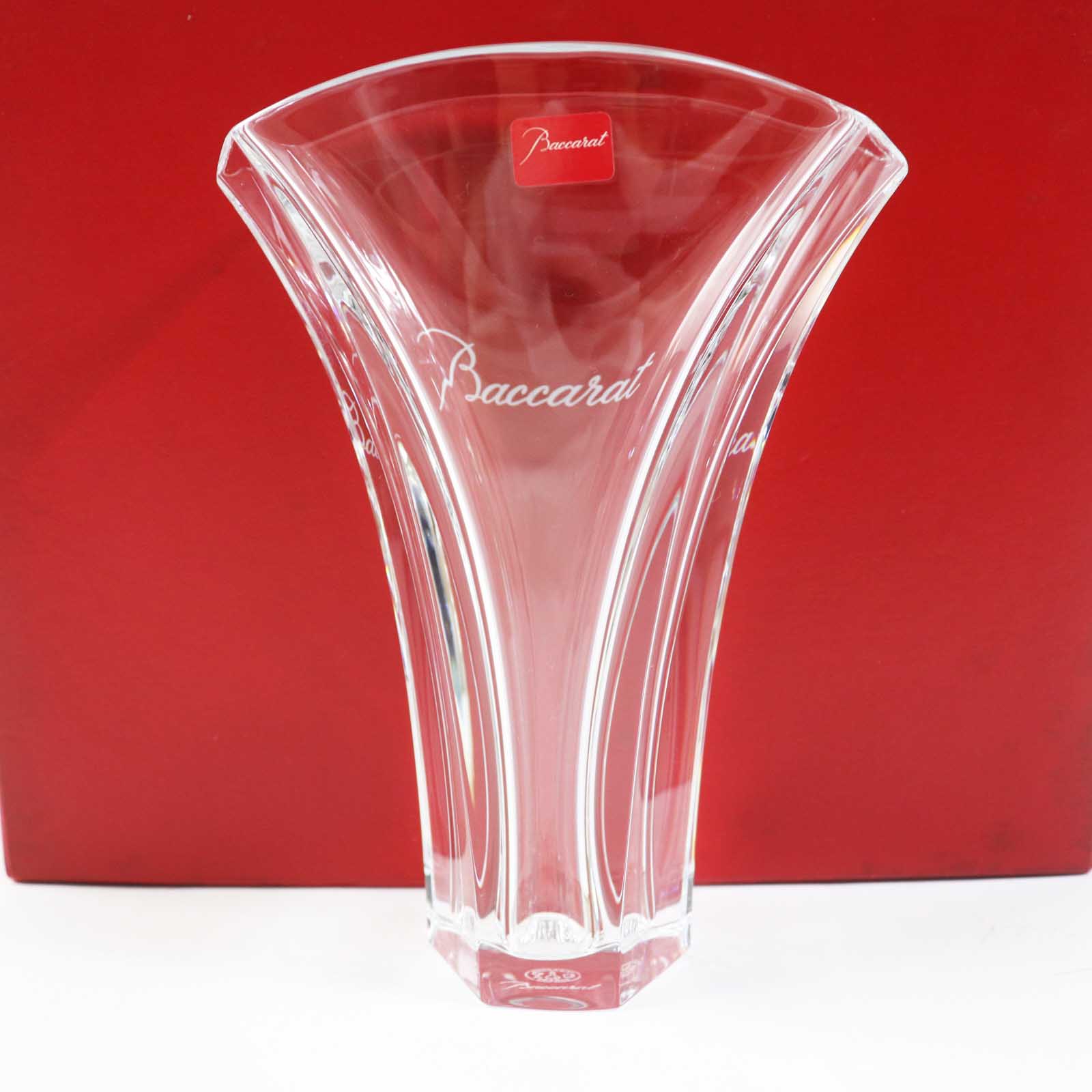 Baccarat GINKGO Crystal Glass Flower Vase