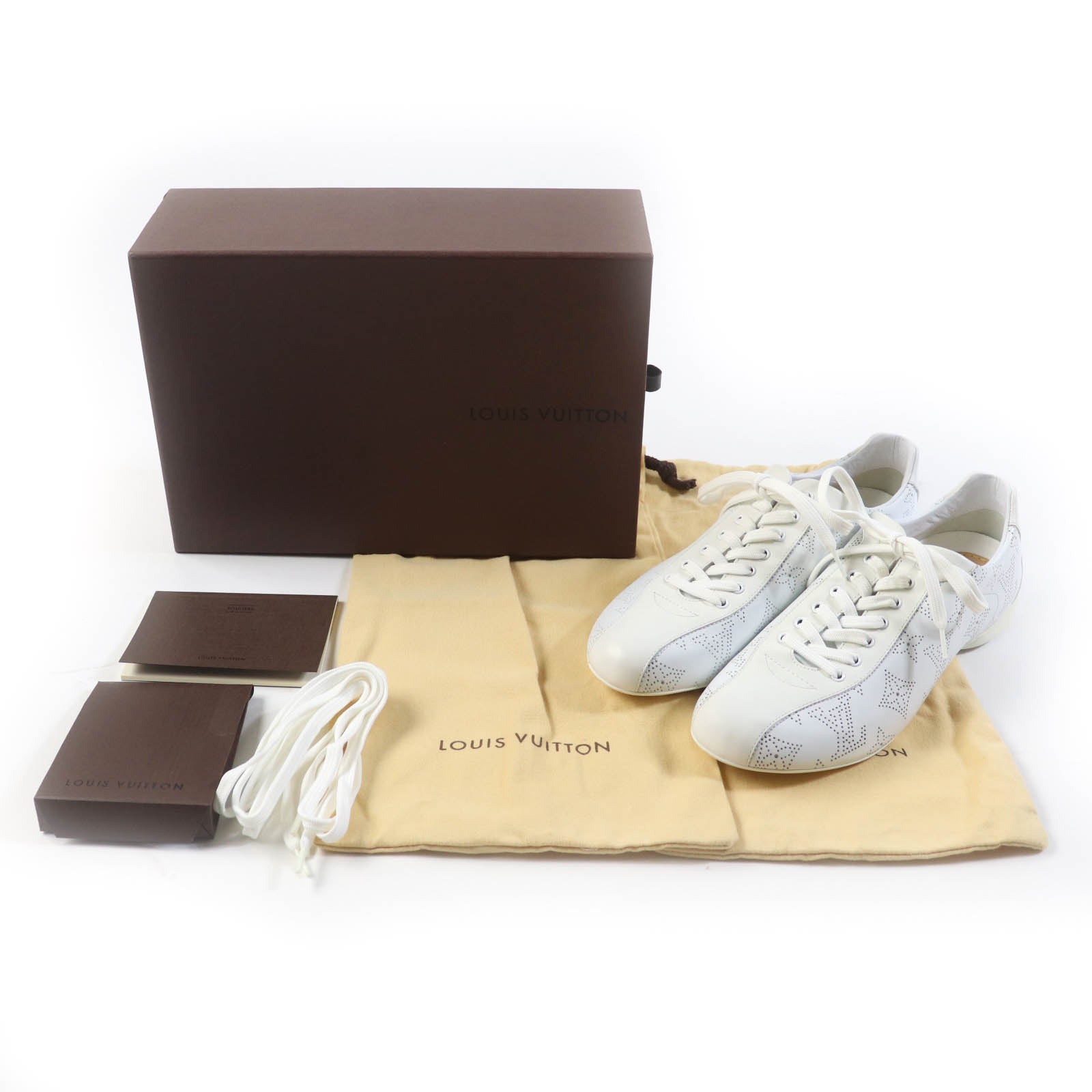 Louis Vuitton Monogram Mahina Leather Sneakers