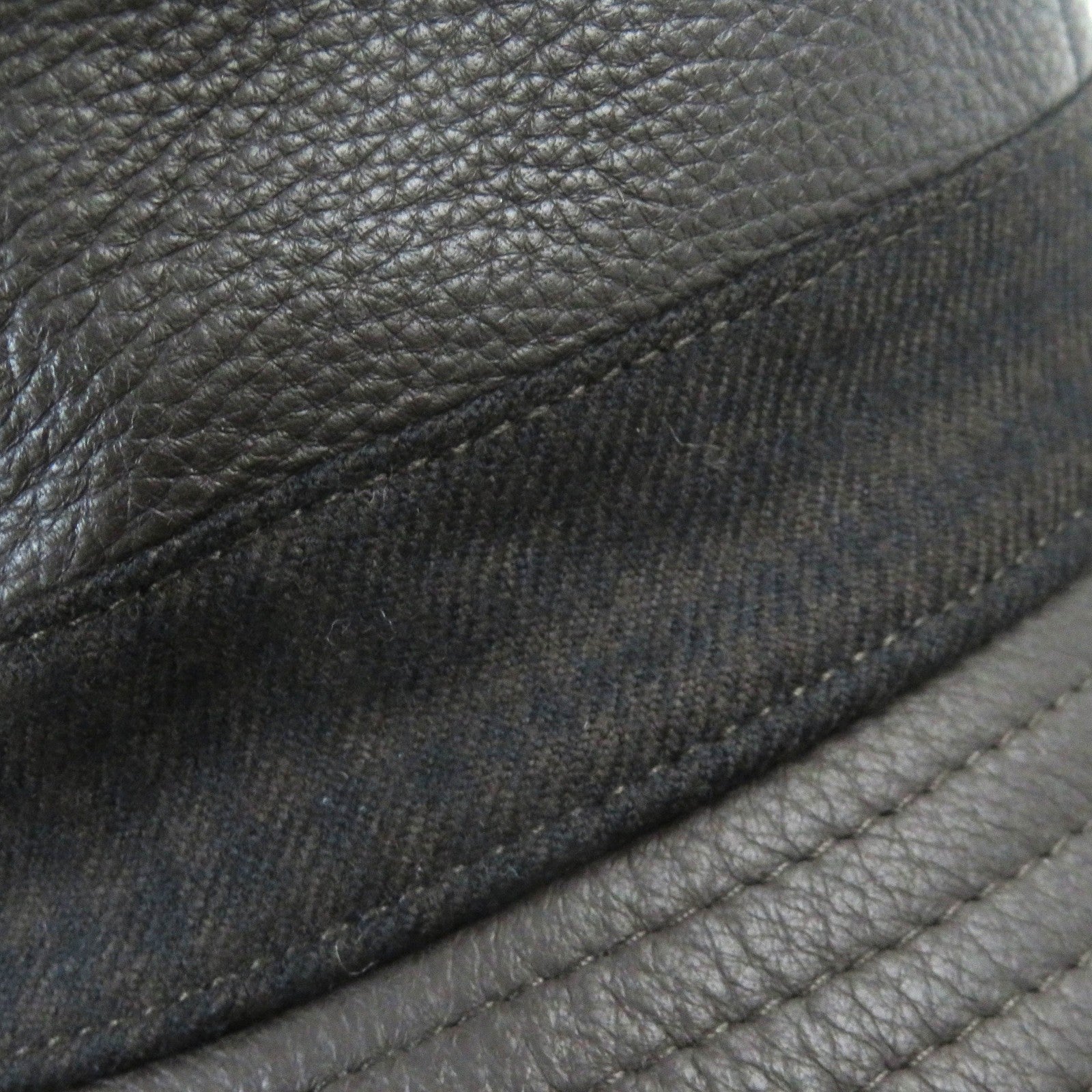 Hermes Deerskin Bucket Hat Check Pattern