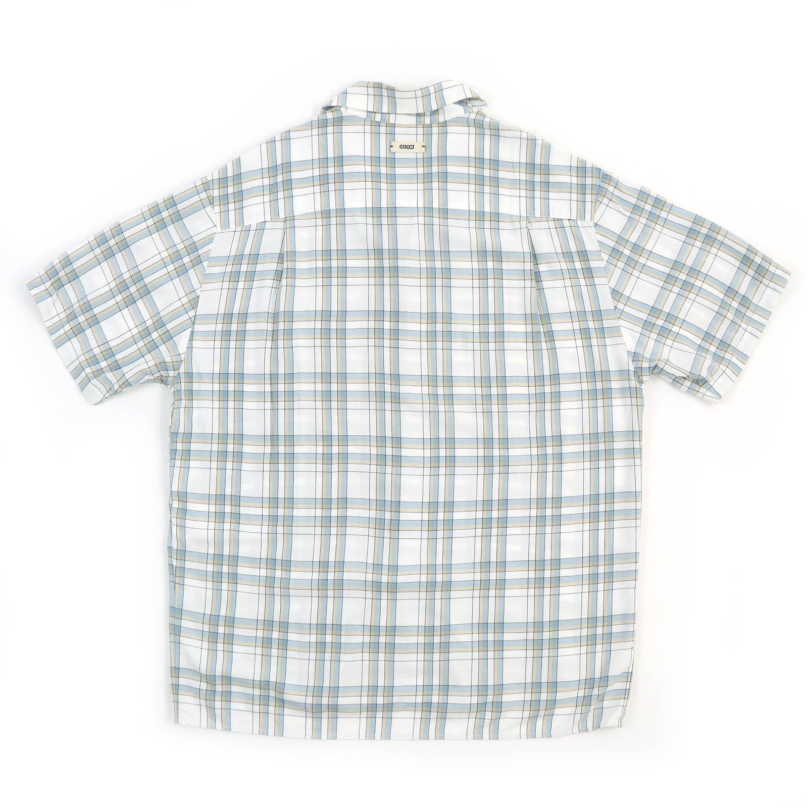 GUCCI Rayon Check Bowling Shirt 48