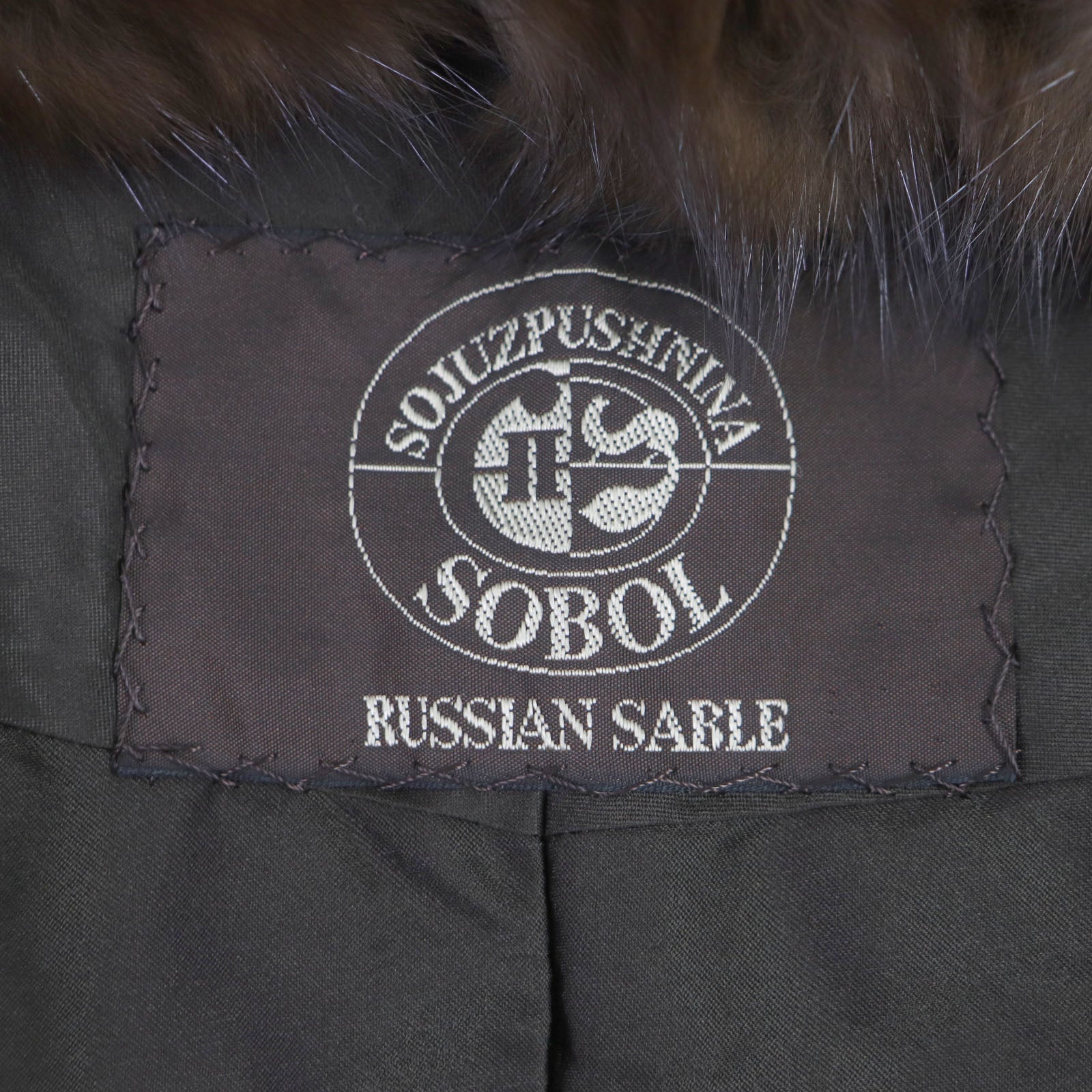 MOONBAT Russian Sable Fur Shawl Dark Brown