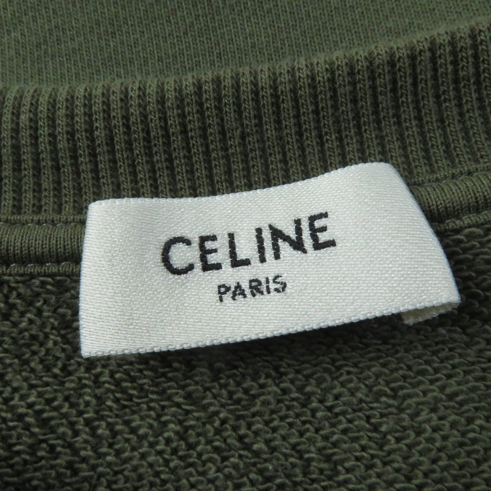 Celine Cotton Oversized Cropped T-shirt XS