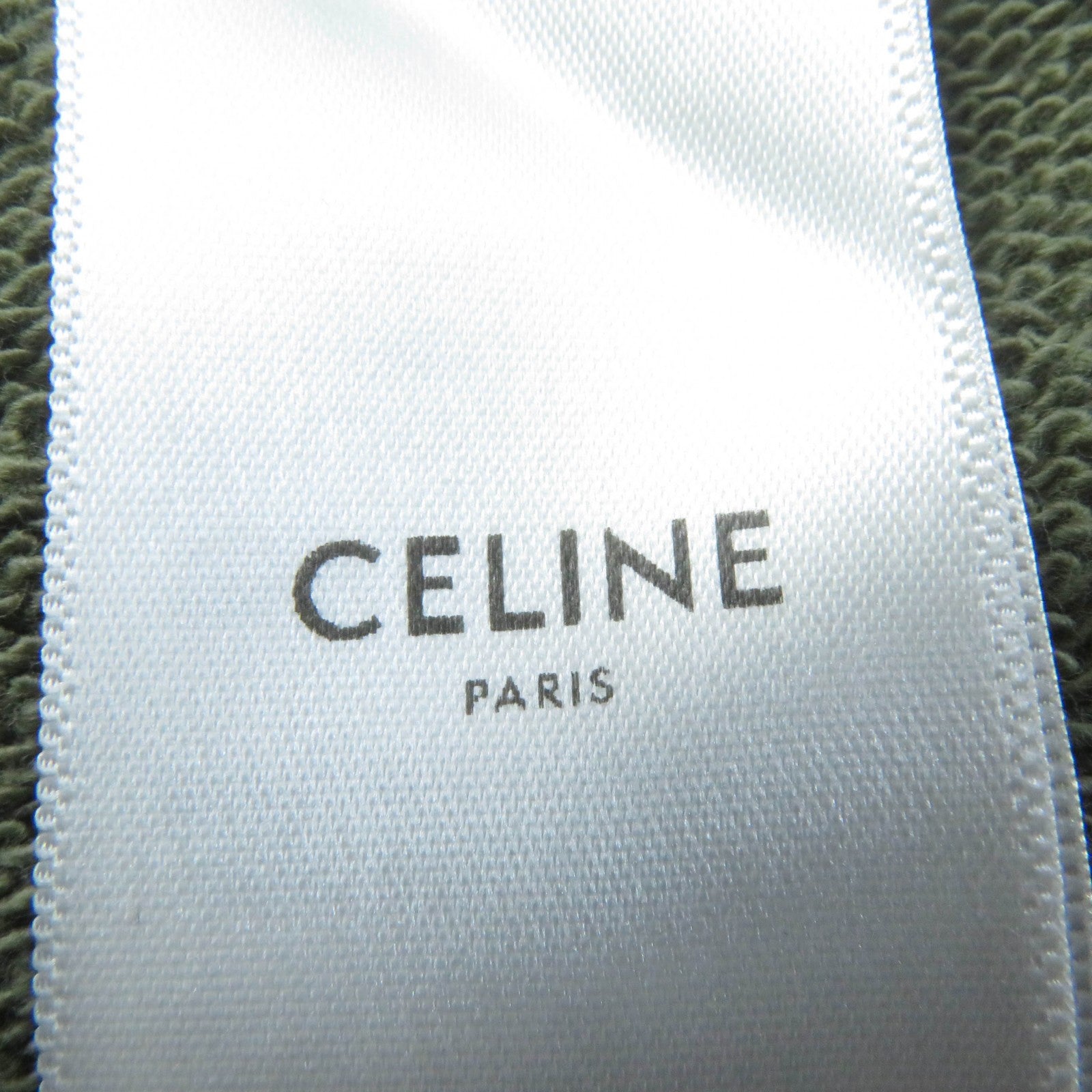 Celine Cotton Oversized Cropped T-shirt XS