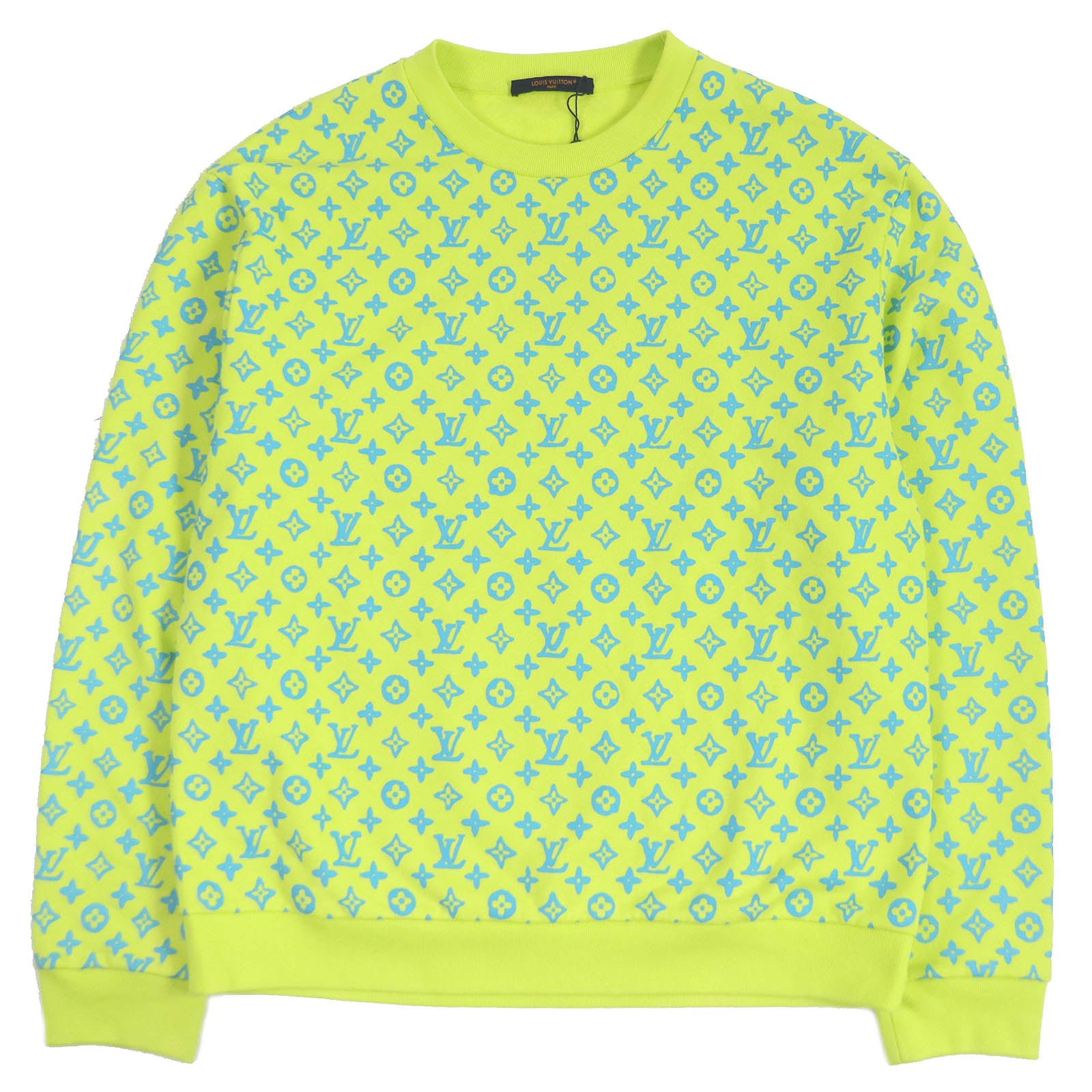 Louis Vuitton Monogram Sweatshirt Yellow-Green L