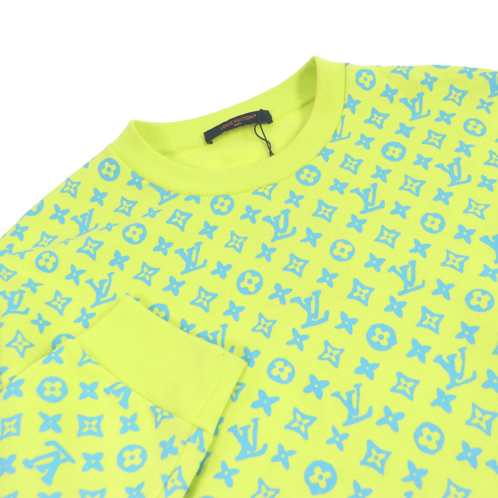 Louis Vuitton Monogram Sweatshirt Yellow-Green L