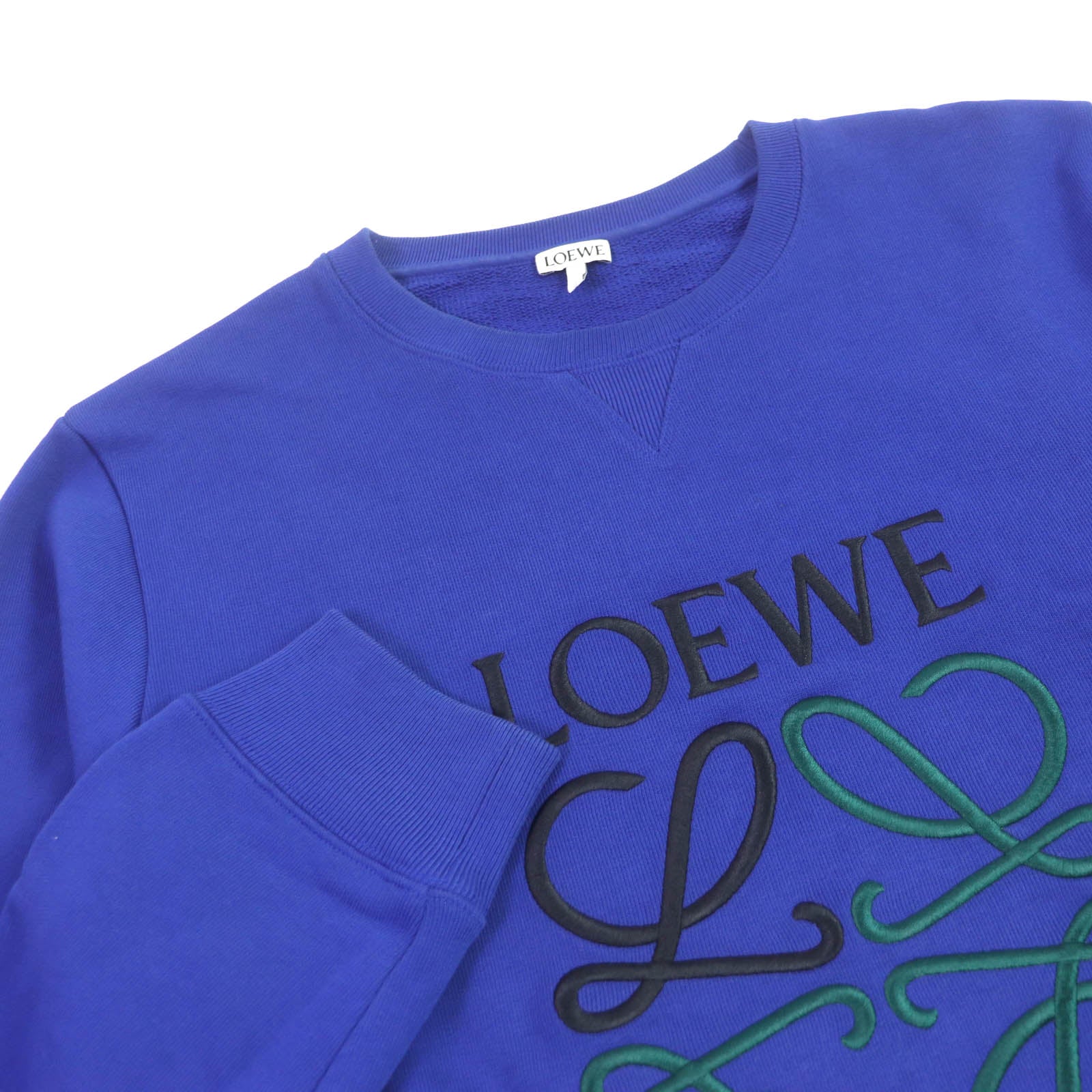 LOEWE Anagram Logo Sweatshirt Blue L