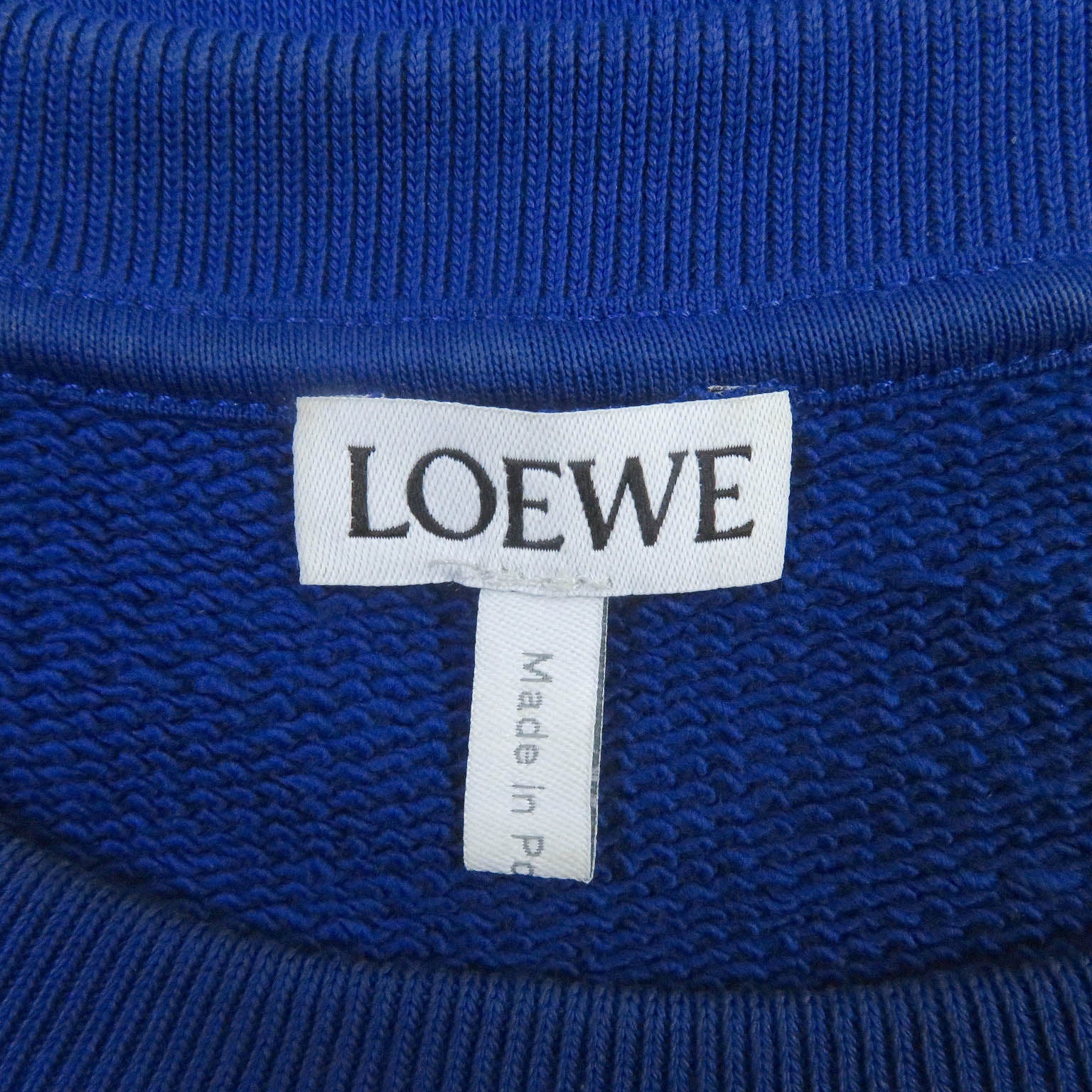 LOEWE Anagram Logo Sweatshirt Blue L