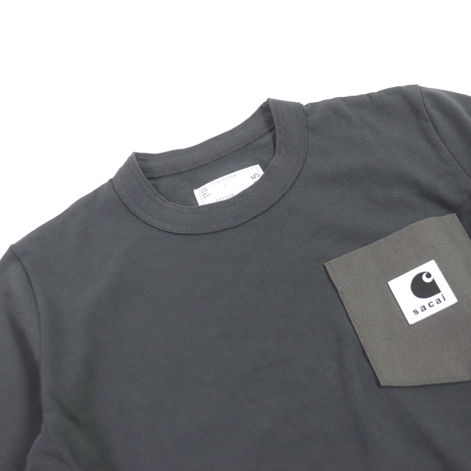 Sacai Carhartt WIP Cotton Canvas Crew Neck T-Shirt