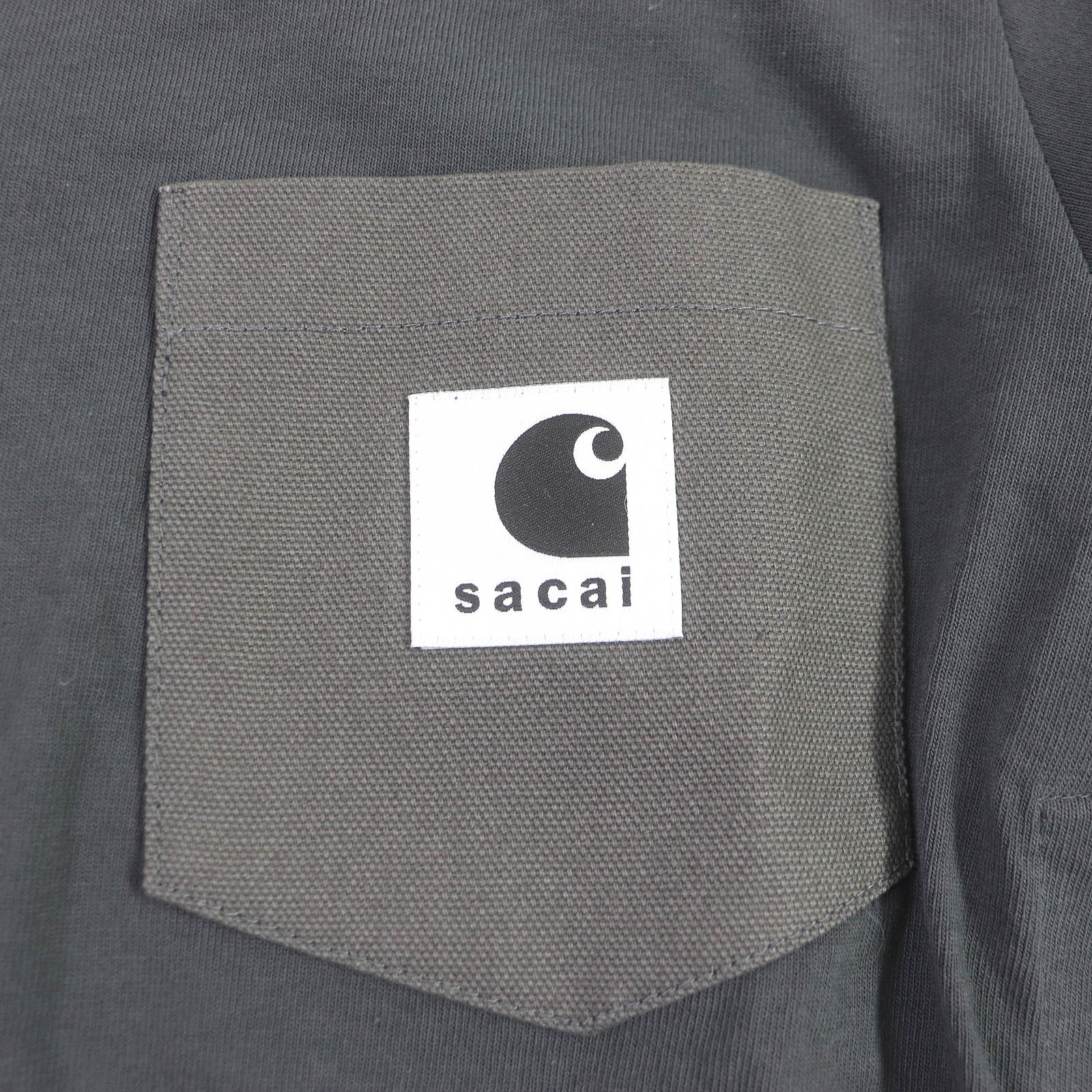 Sacai Carhartt WIP Cotton Canvas Crew Neck T-Shirt