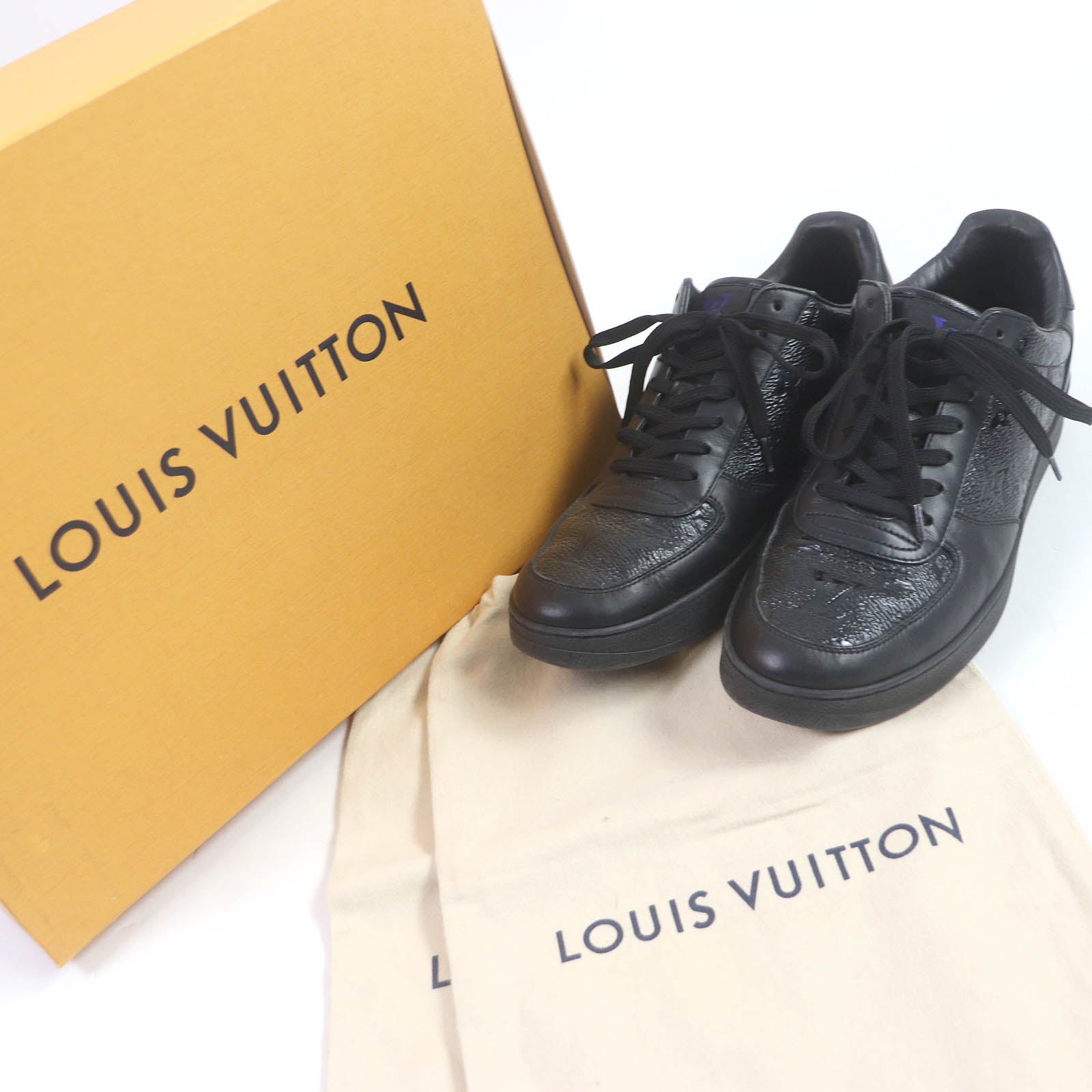 Louis Vuitton Rivoli Monogram Leather PVC Sneakers