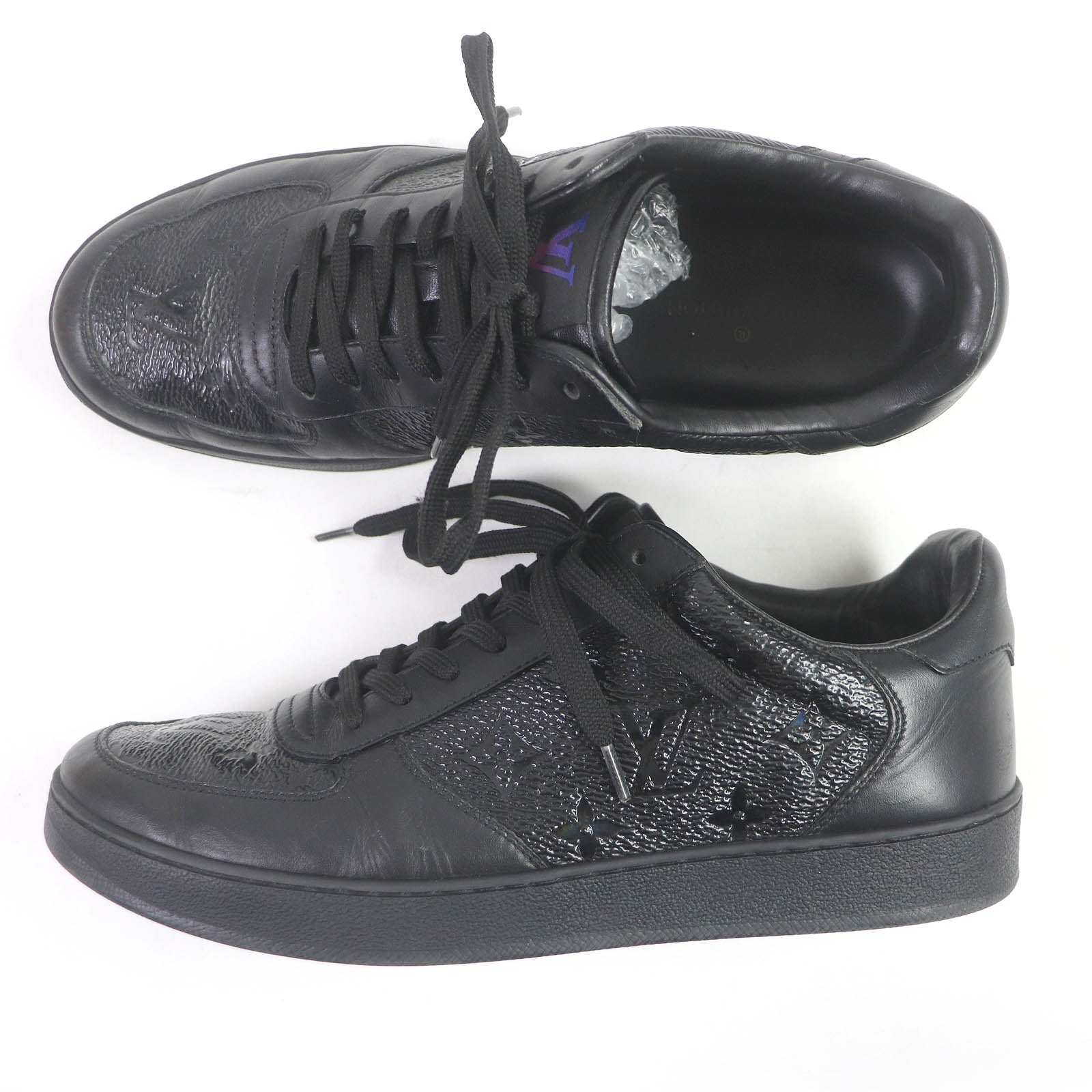 Louis Vuitton Rivoli Monogram Leather PVC Sneakers