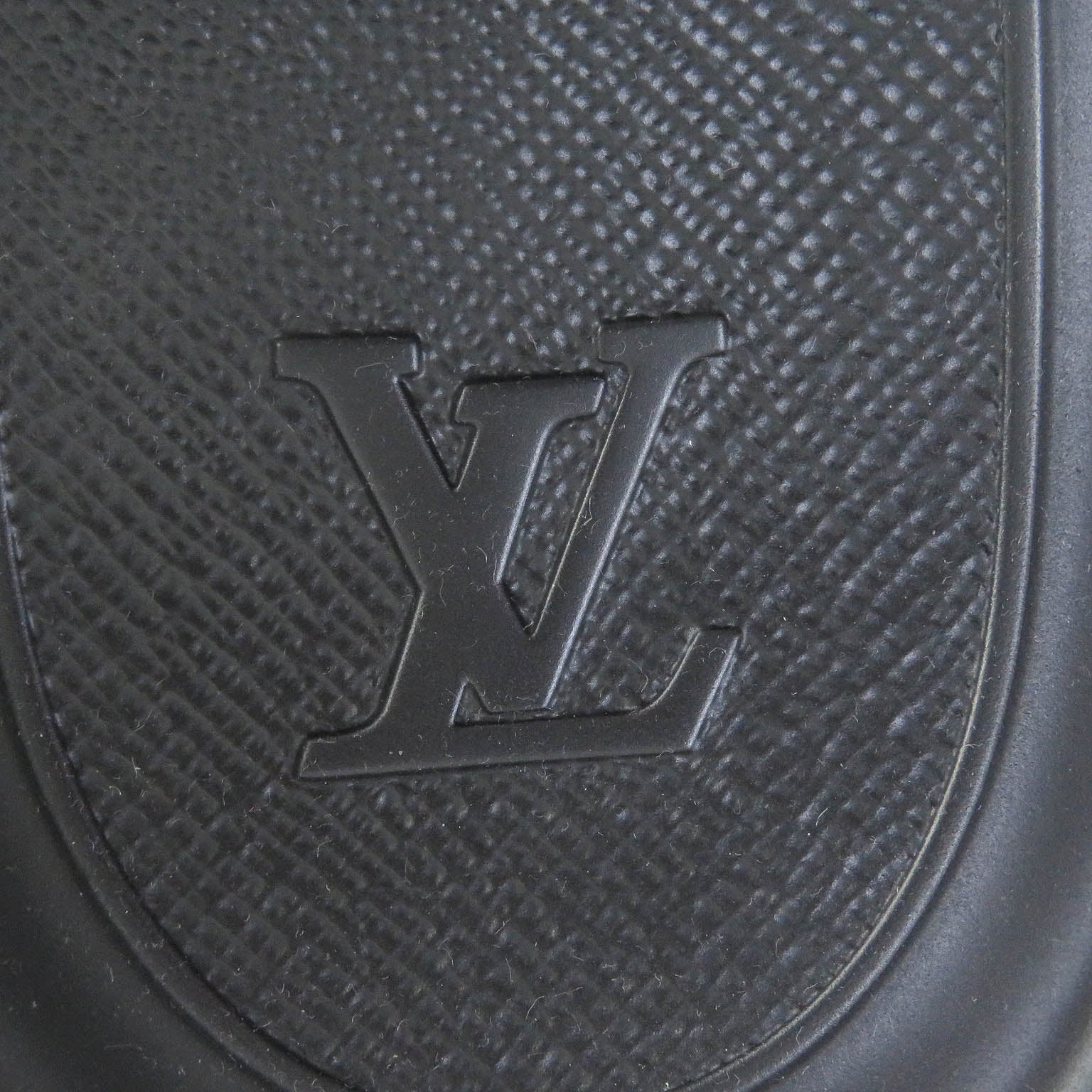 Louis Vuitton Monogram Rubber Sandals Black