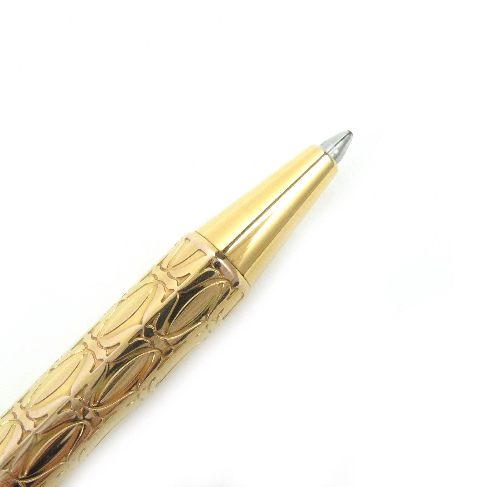 Cartier C de Cartier 2C Decor Ballpoint Pen Gold