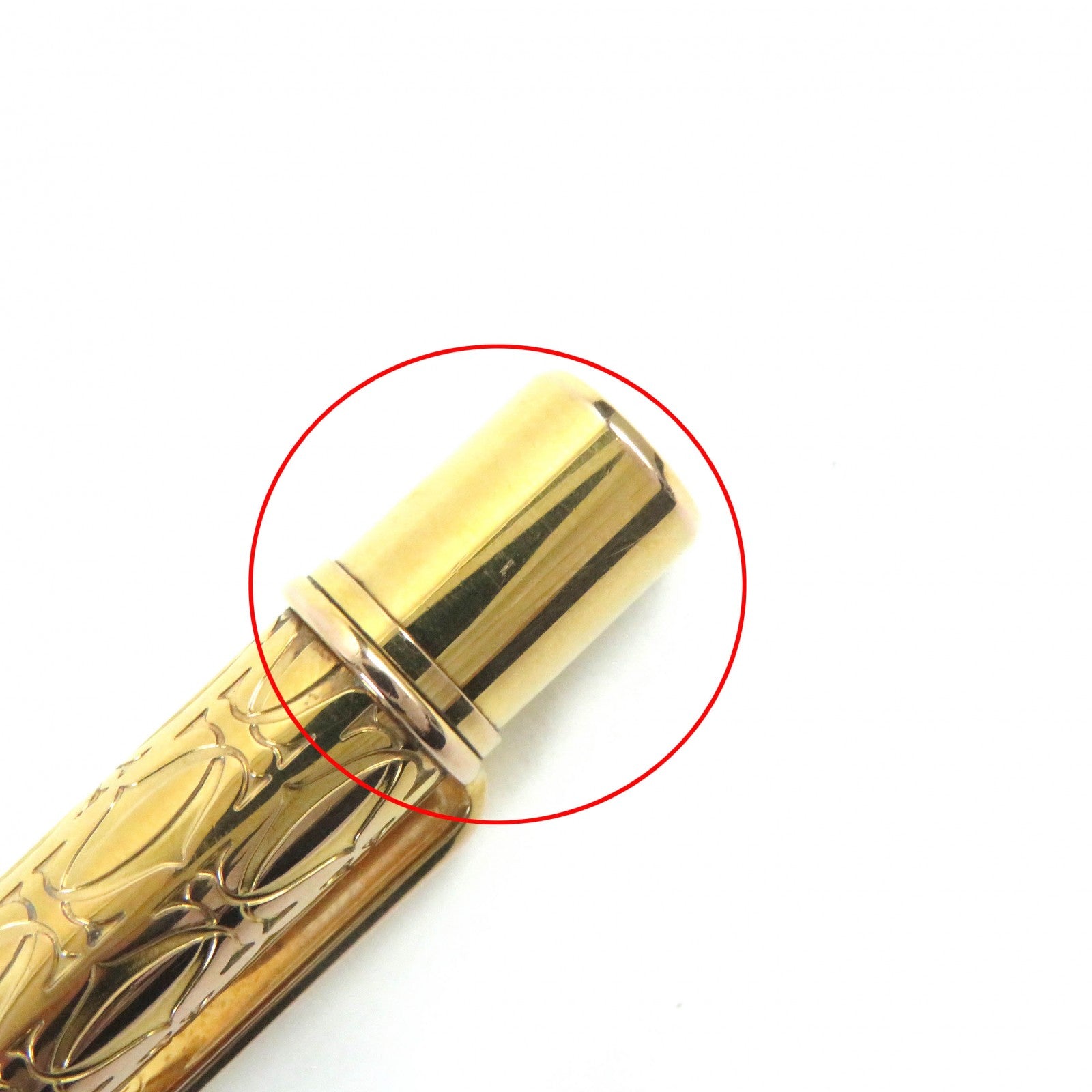 Cartier C de Cartier 2C Decor Ballpoint Pen Gold