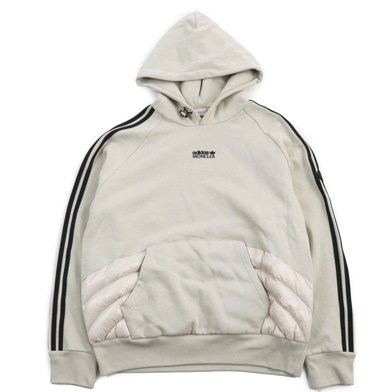 Moncler Genius Adidas Hoodie Sweatshirt Ivory L