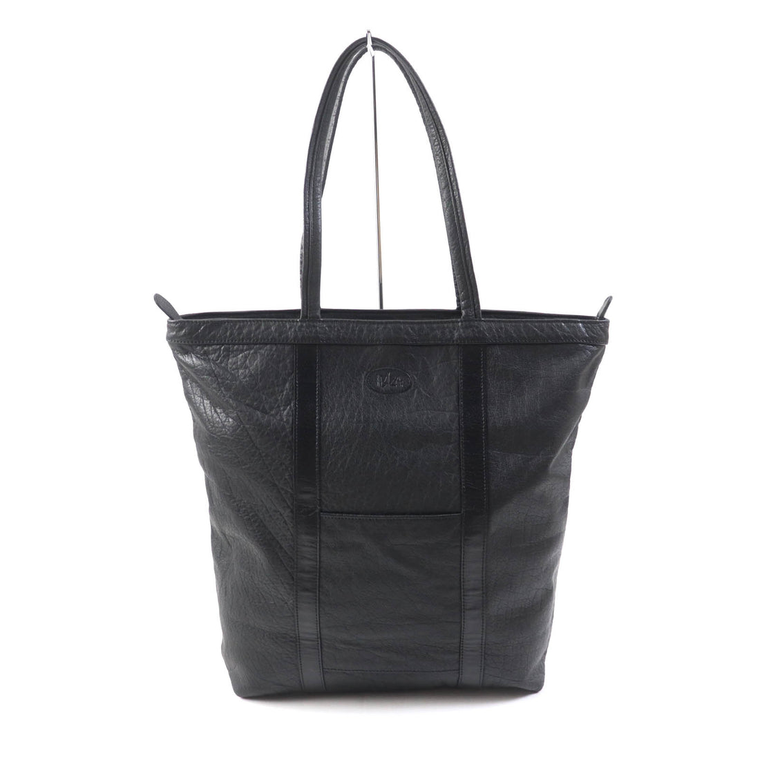 IBIZA Logo Engraved Leather Tote/Shoulder Bag