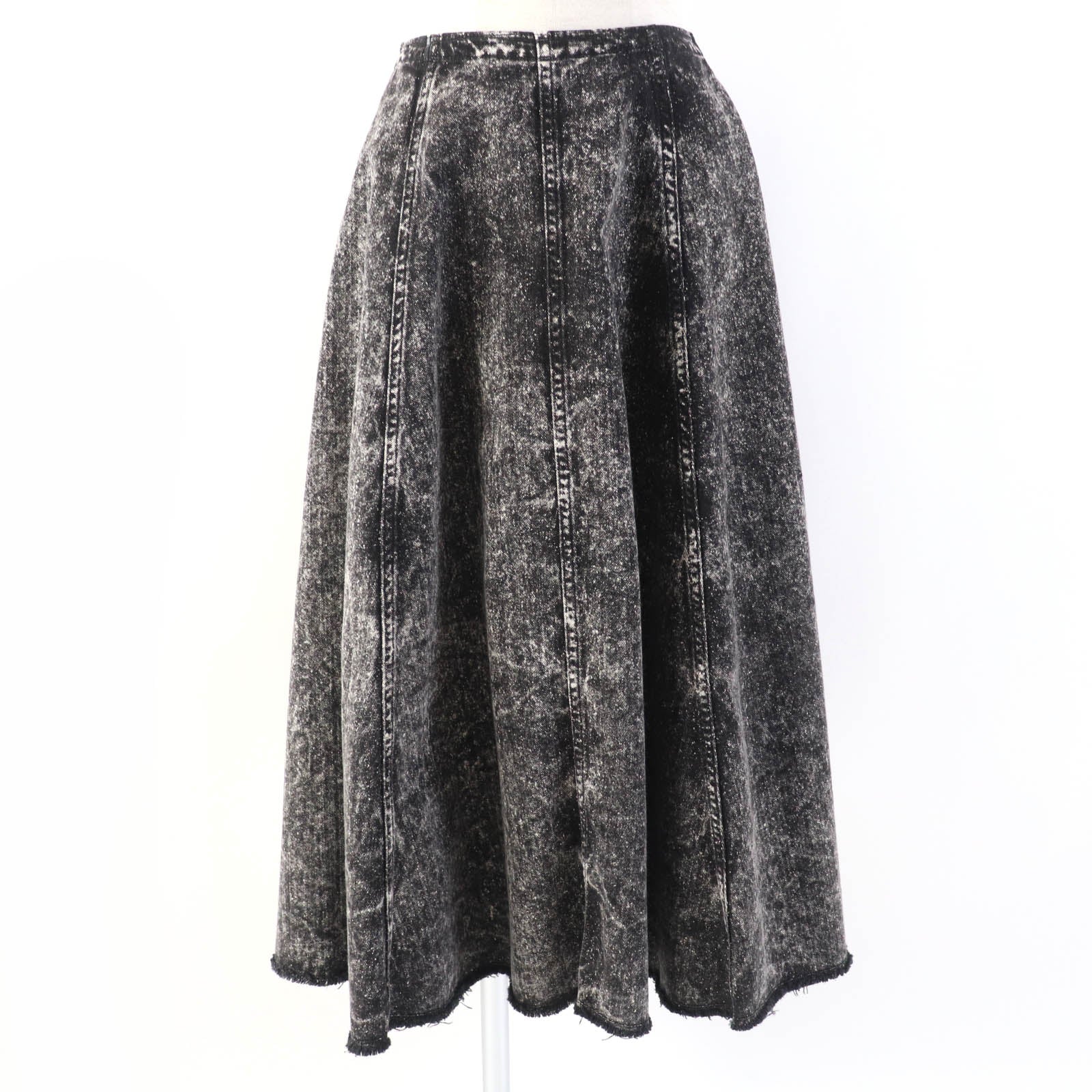 MARNI Black Denim Flare Skirt Women