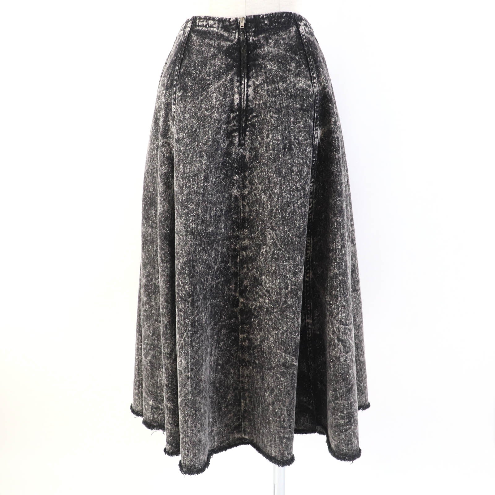 MARNI Black Denim Flare Skirt Women