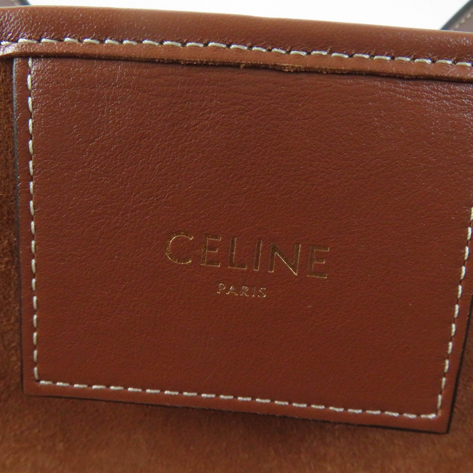 Celine Cuir Triomphe Medium Tote Bag Tan