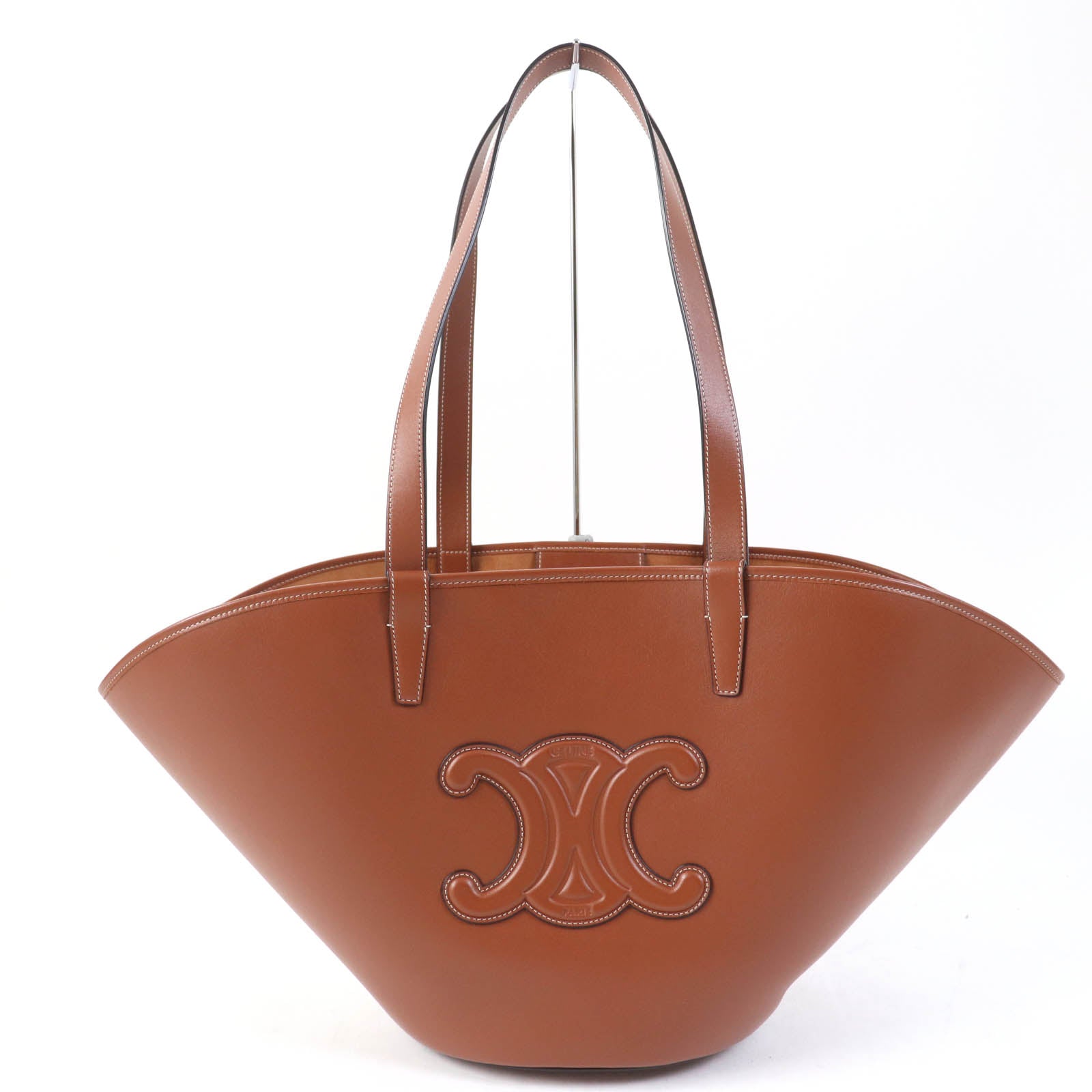 Celine Cuir Triomphe Medium Tote Bag Tan