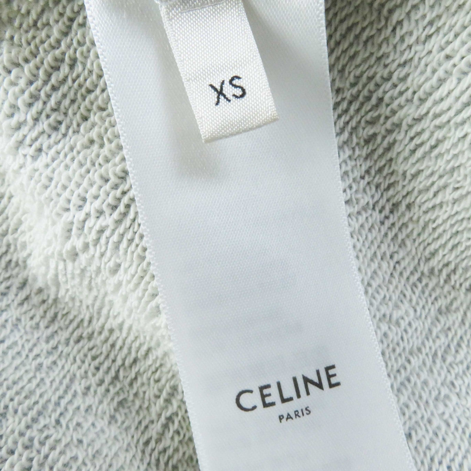 Celine Cotton Patch Oversized Hoodie Dress XS