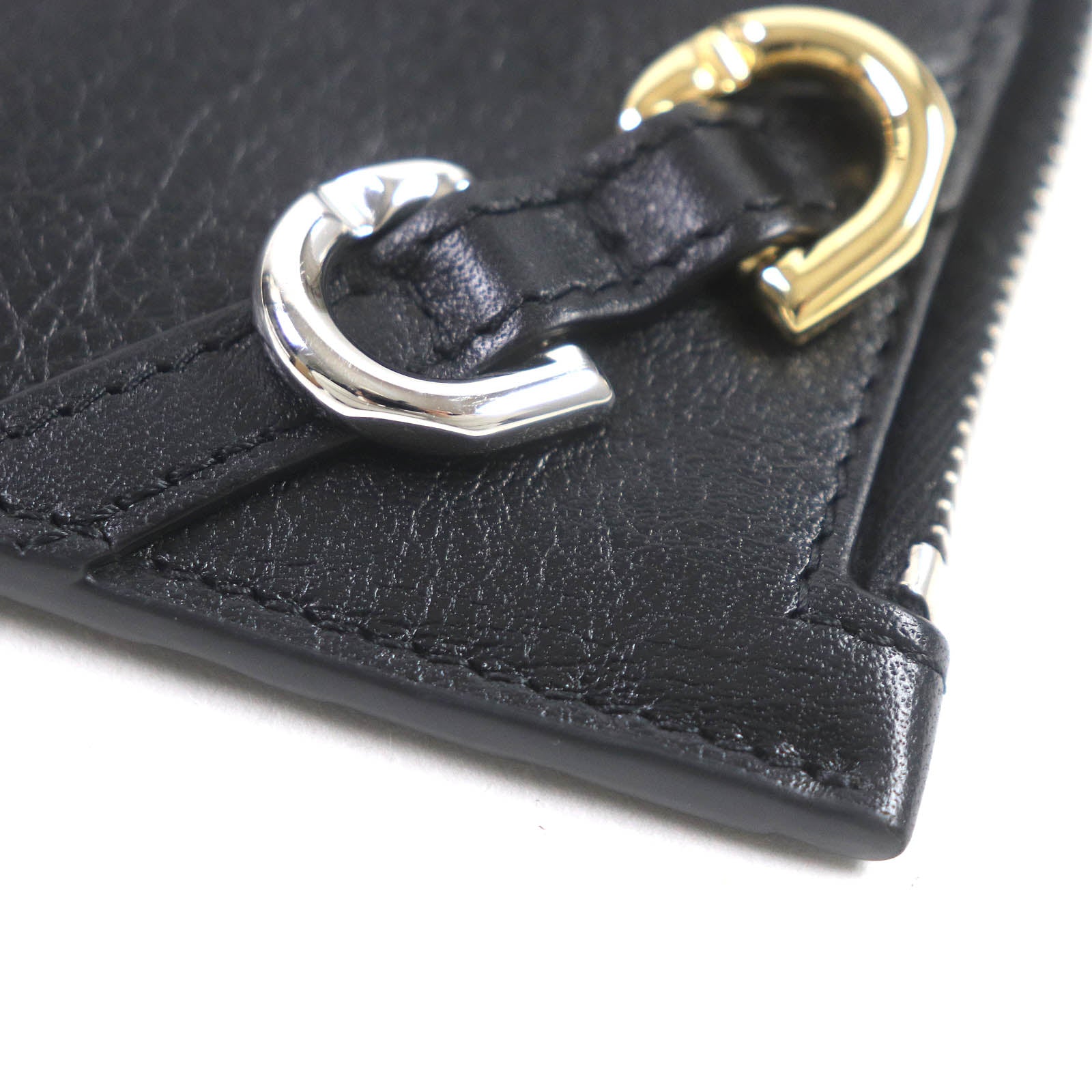 Givenchy Leather Card Holder with Zip Black