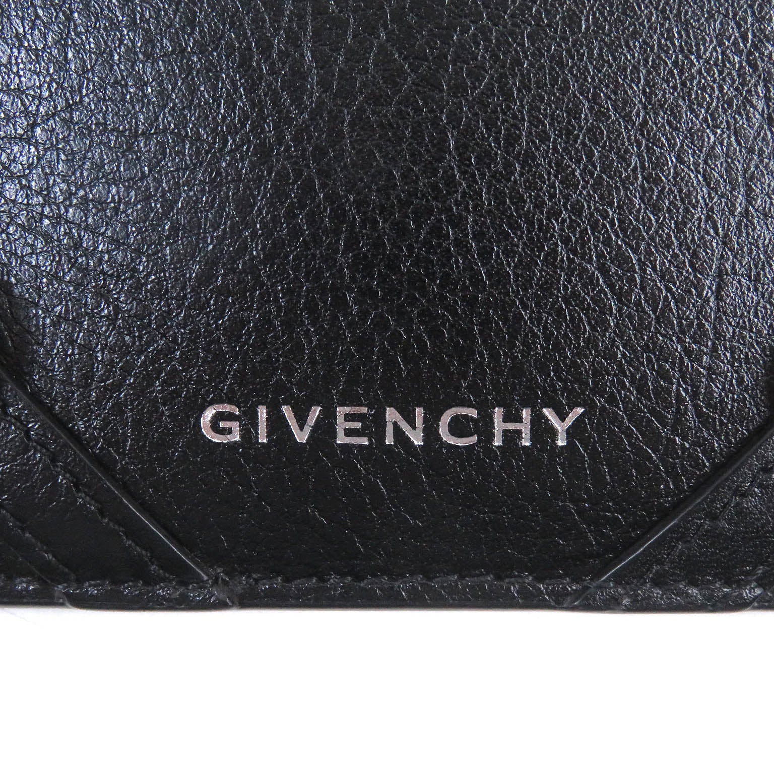 Givenchy Leather Card Holder with Zip Black