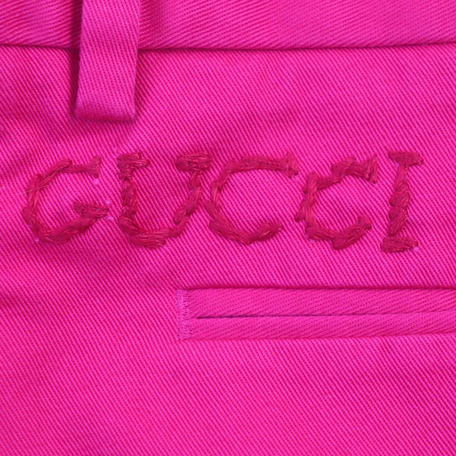 GUCCI Cotton Embroidered Tapered Pants