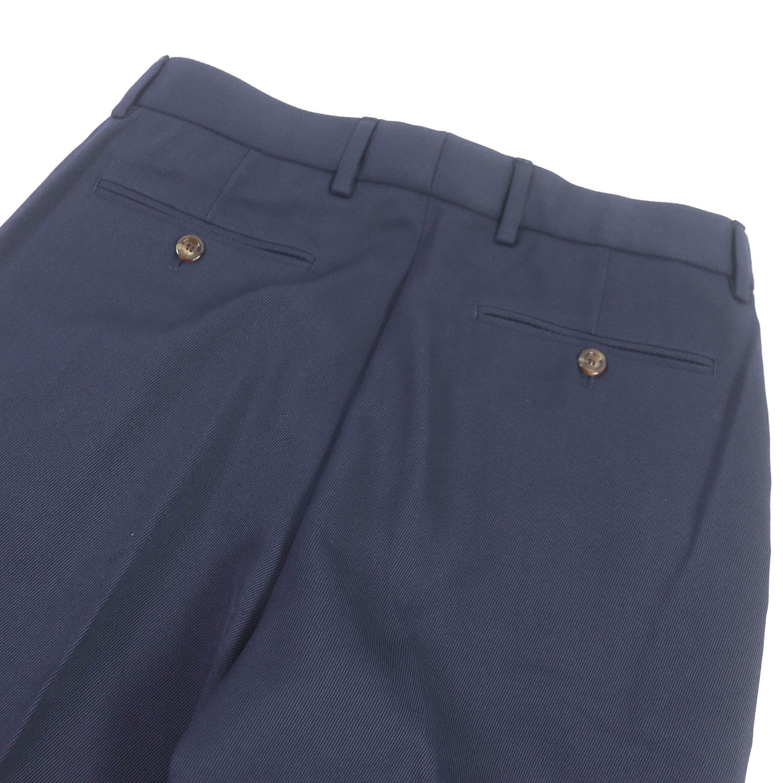 Gucci GG Logo Cotton Ankle Pants Navy 46