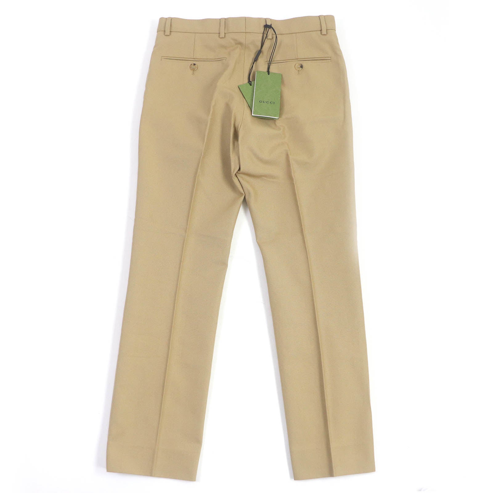 Gucci Horsebit Embroidery Chino Pants Beige