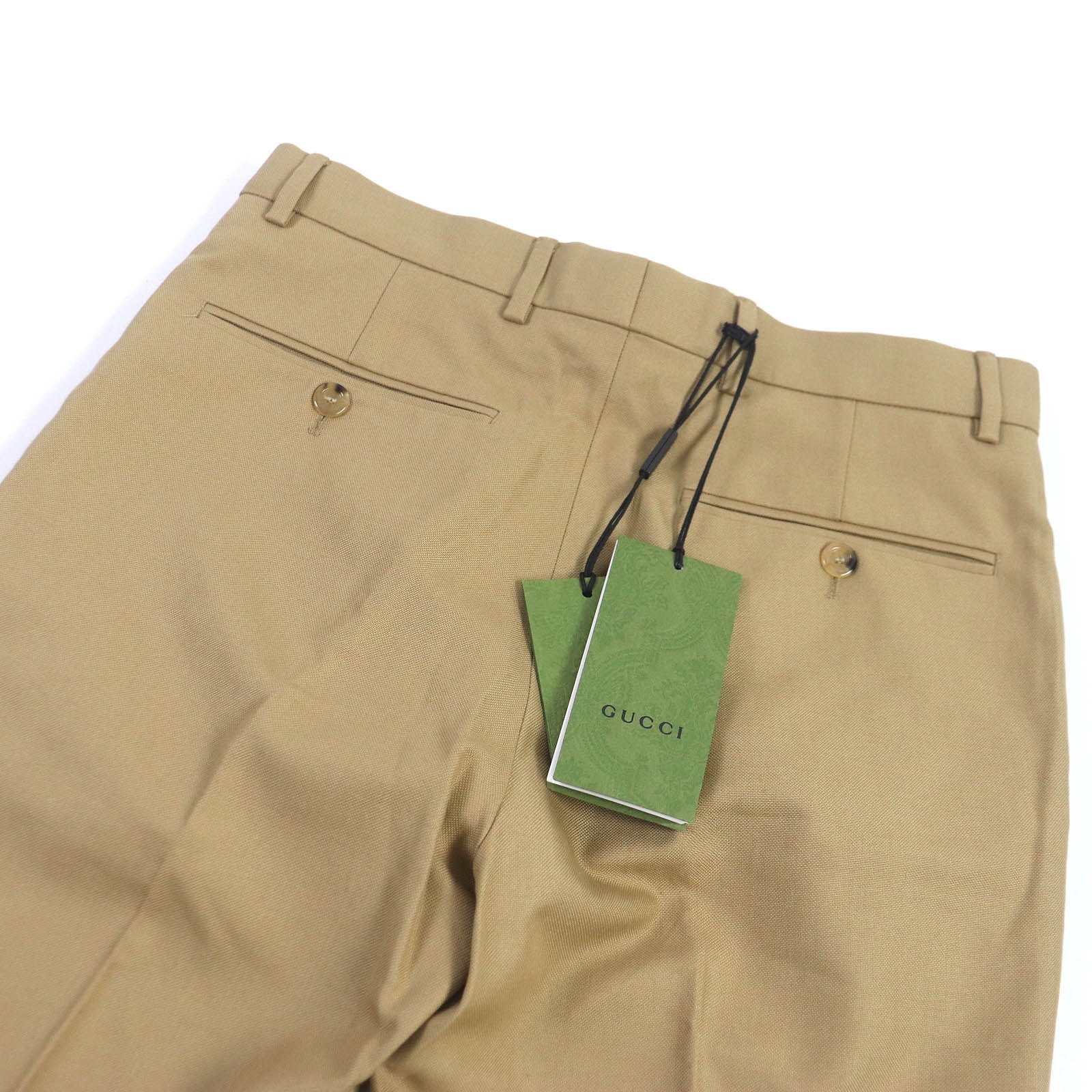 Gucci Horsebit Embroidery Chino Pants Beige