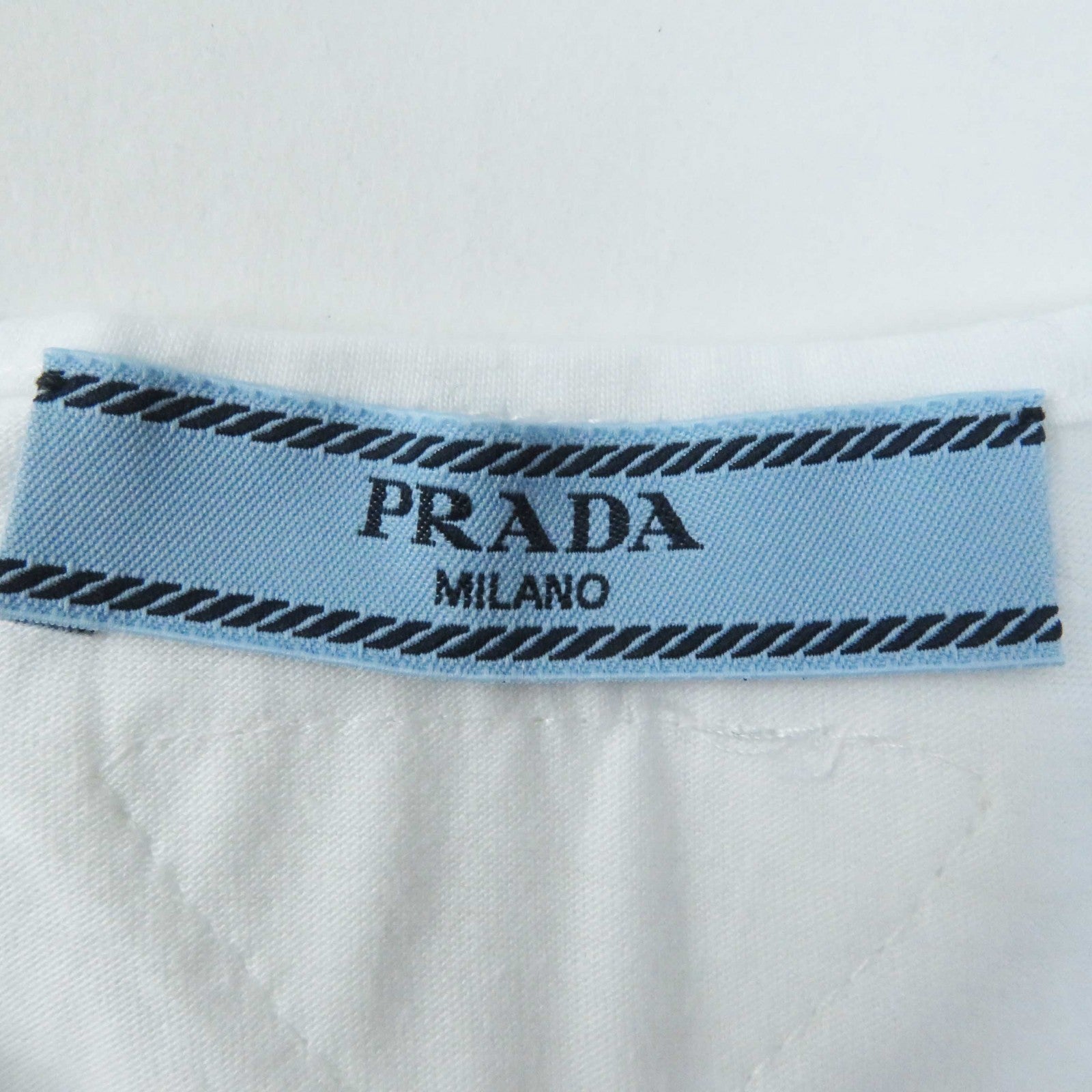 Prada Triangle Logo Mesh Sleeveless Top