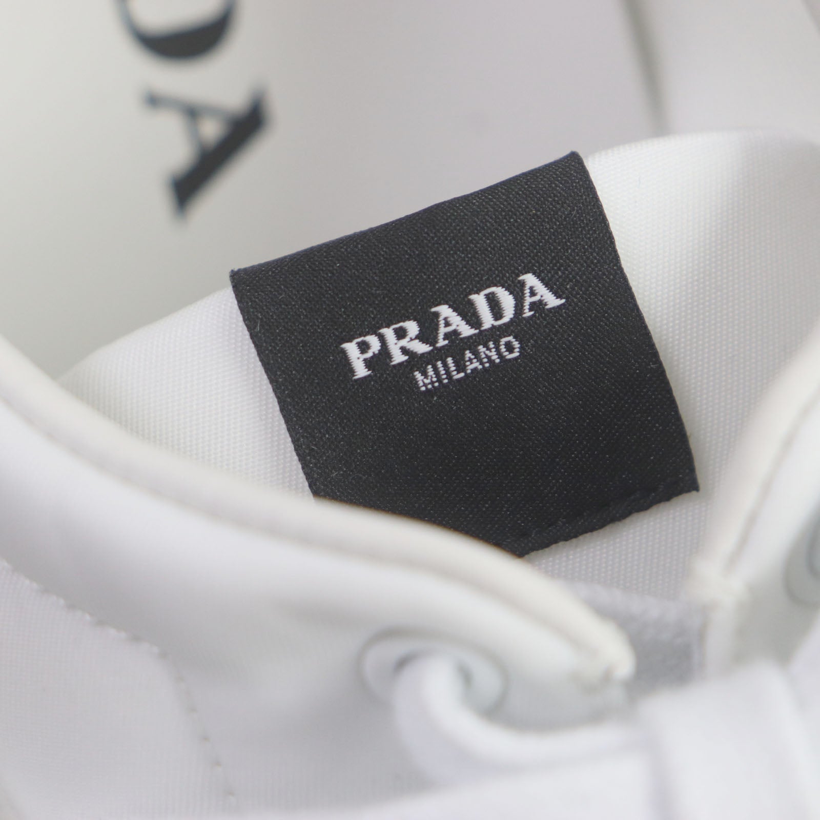 Prada Nylon Leather Low Cut Sneakers 2EG326