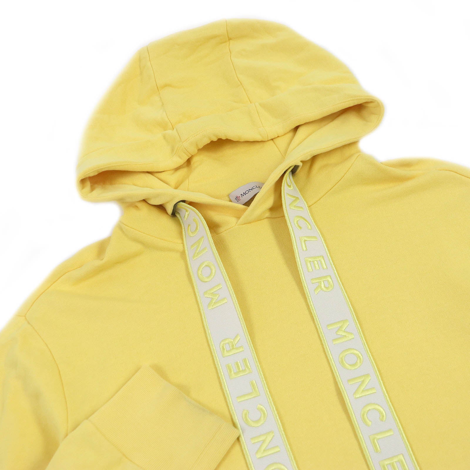 Moncler Cotton Hoodie Yellow M