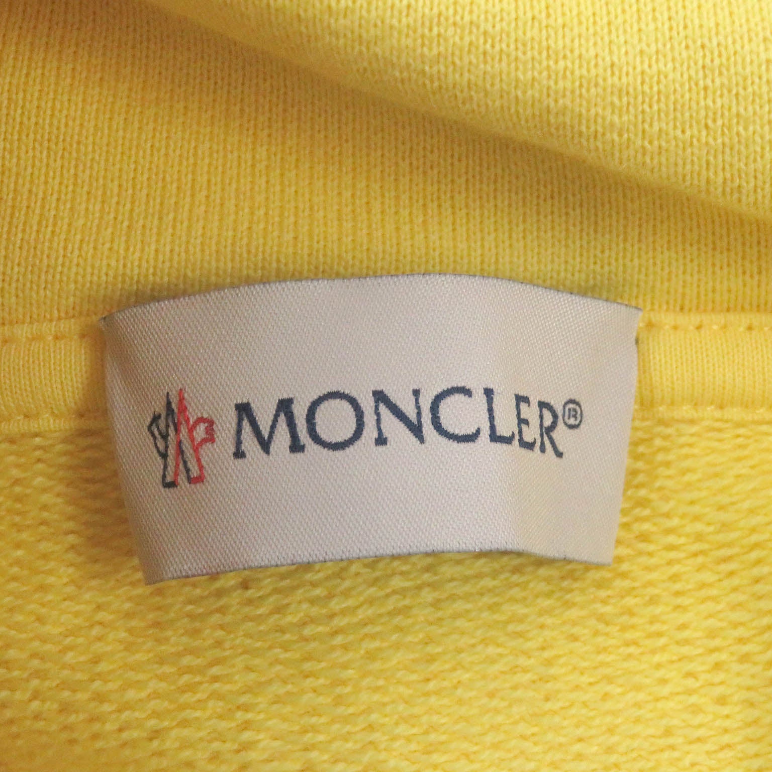 Moncler Cotton Hoodie Yellow M