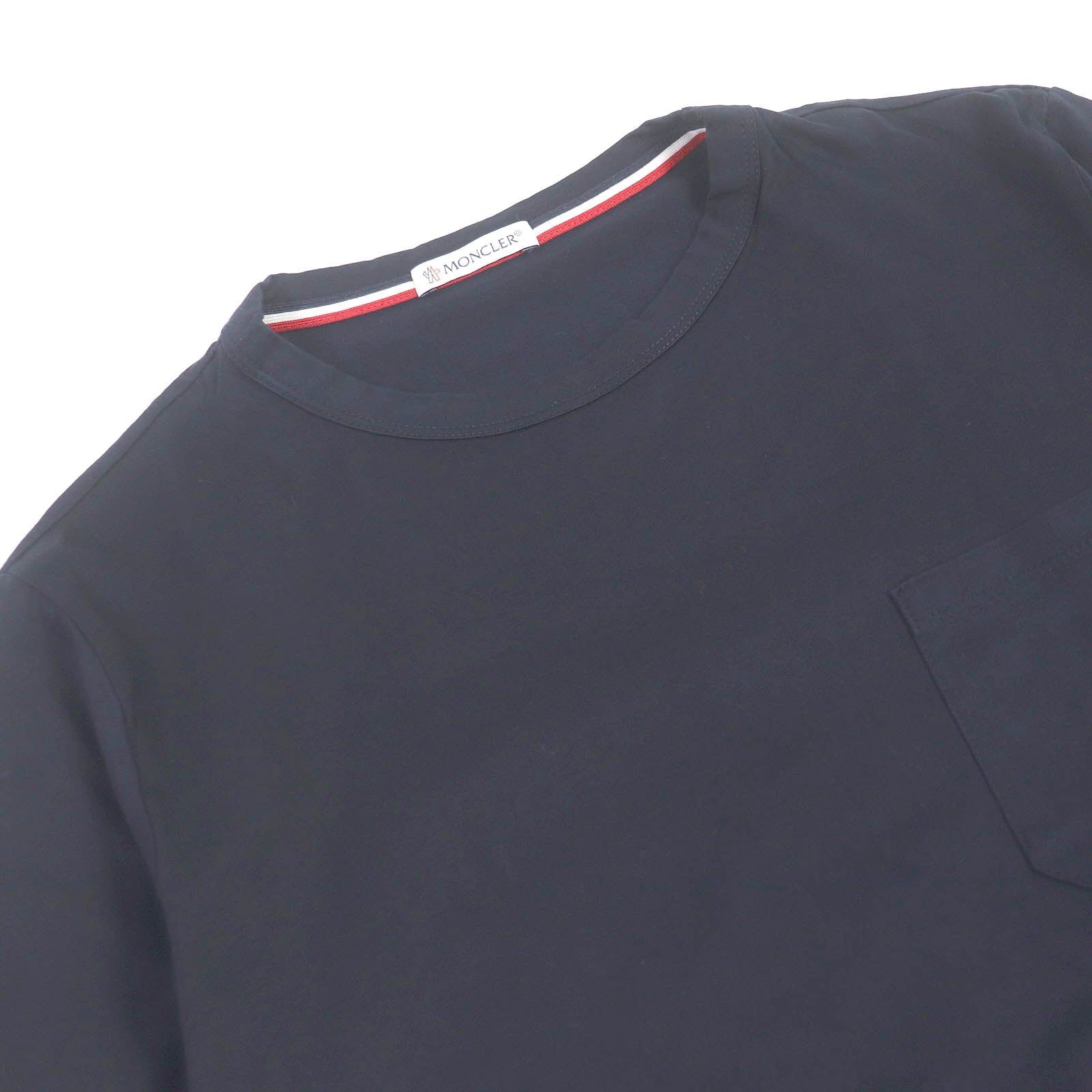 Moncler Cotton Logo Patch T-Shirt Navy XS