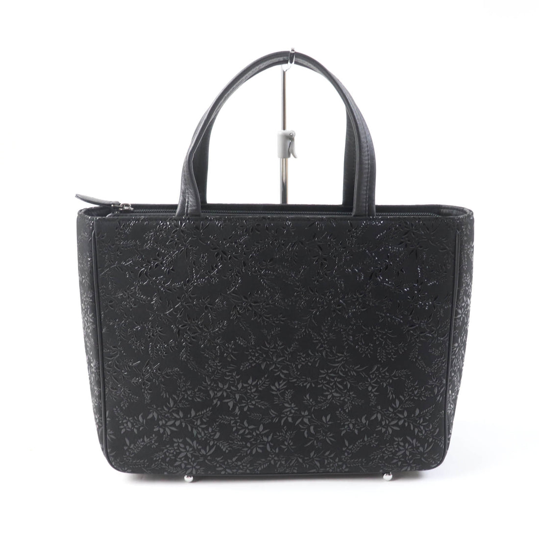 Asakusa Maekawa Inden Deerskin Handbag Black