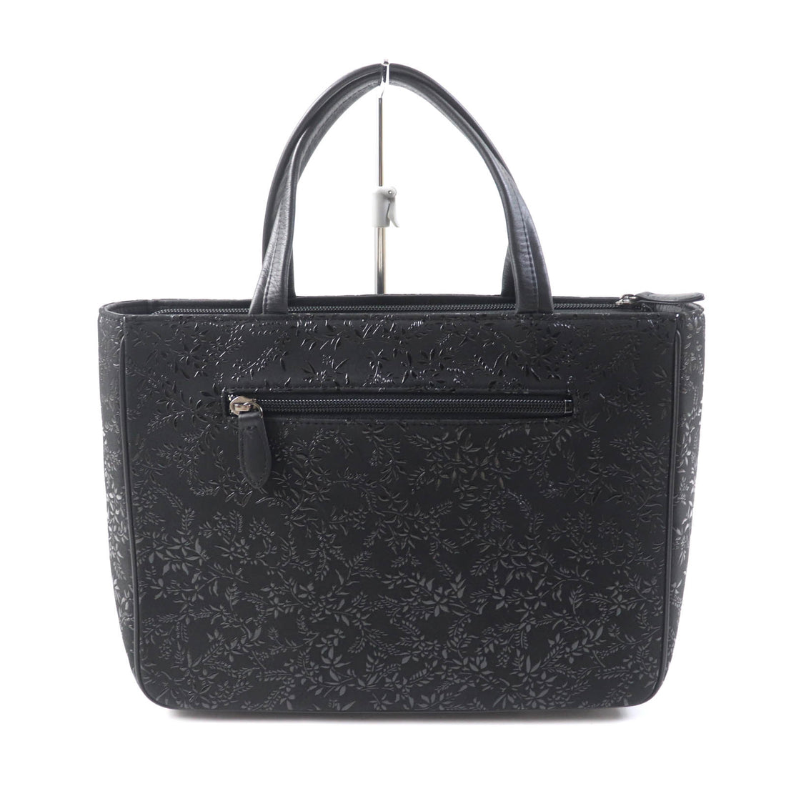 Asakusa Maekawa Inden Deerskin Handbag Black