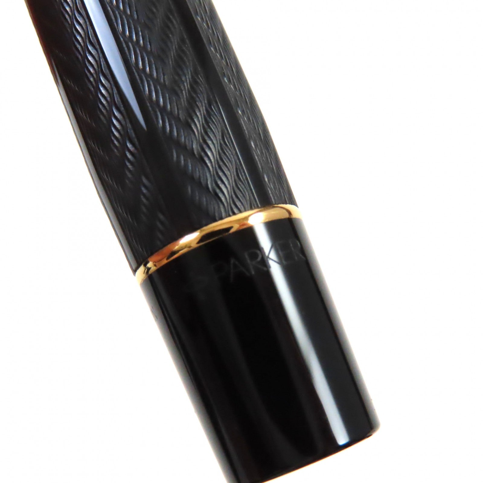 PARKER Duofold Greenwich 18K Fountain Pen Black Gold