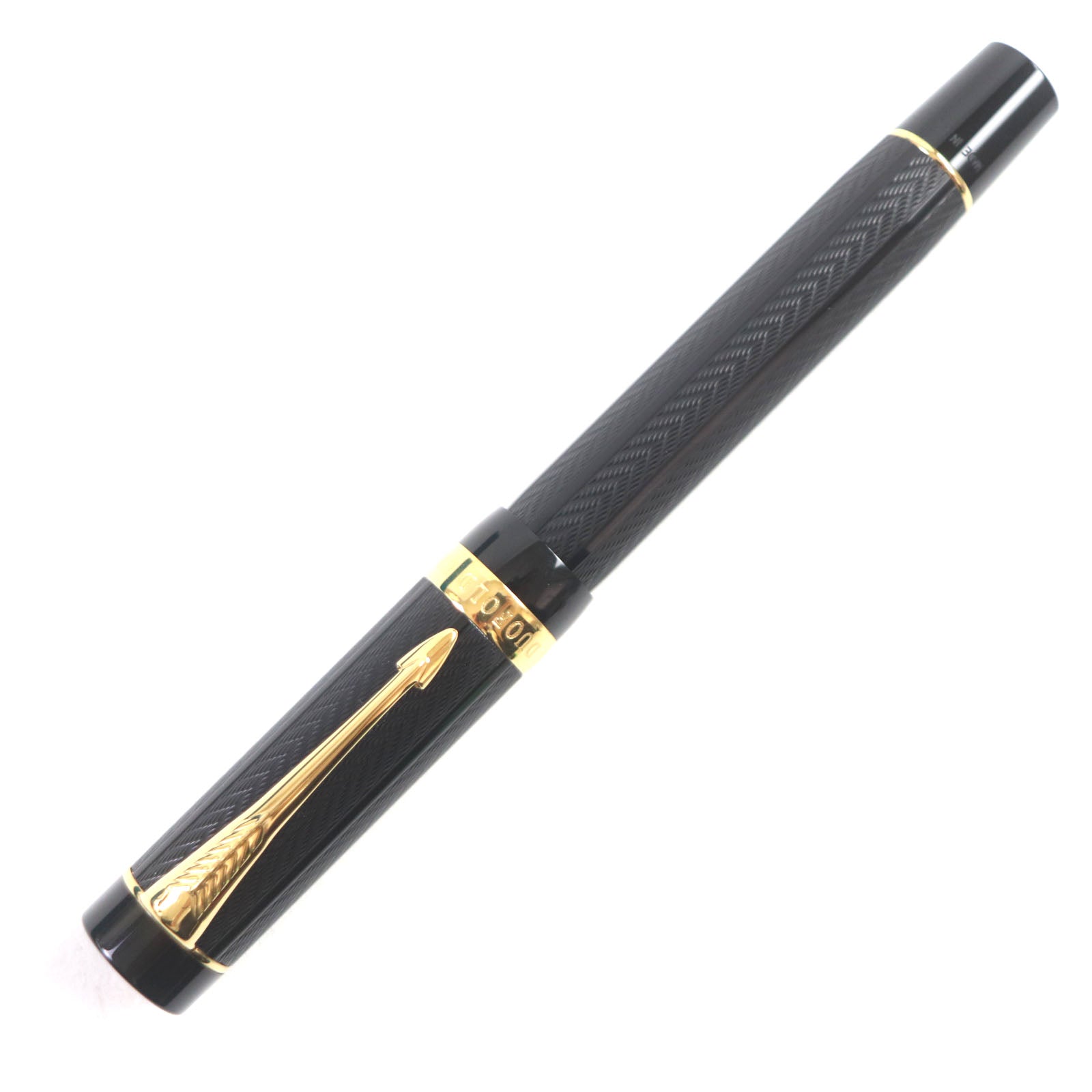 PARKER Duofold Greenwich 18K Fountain Pen Black Gold