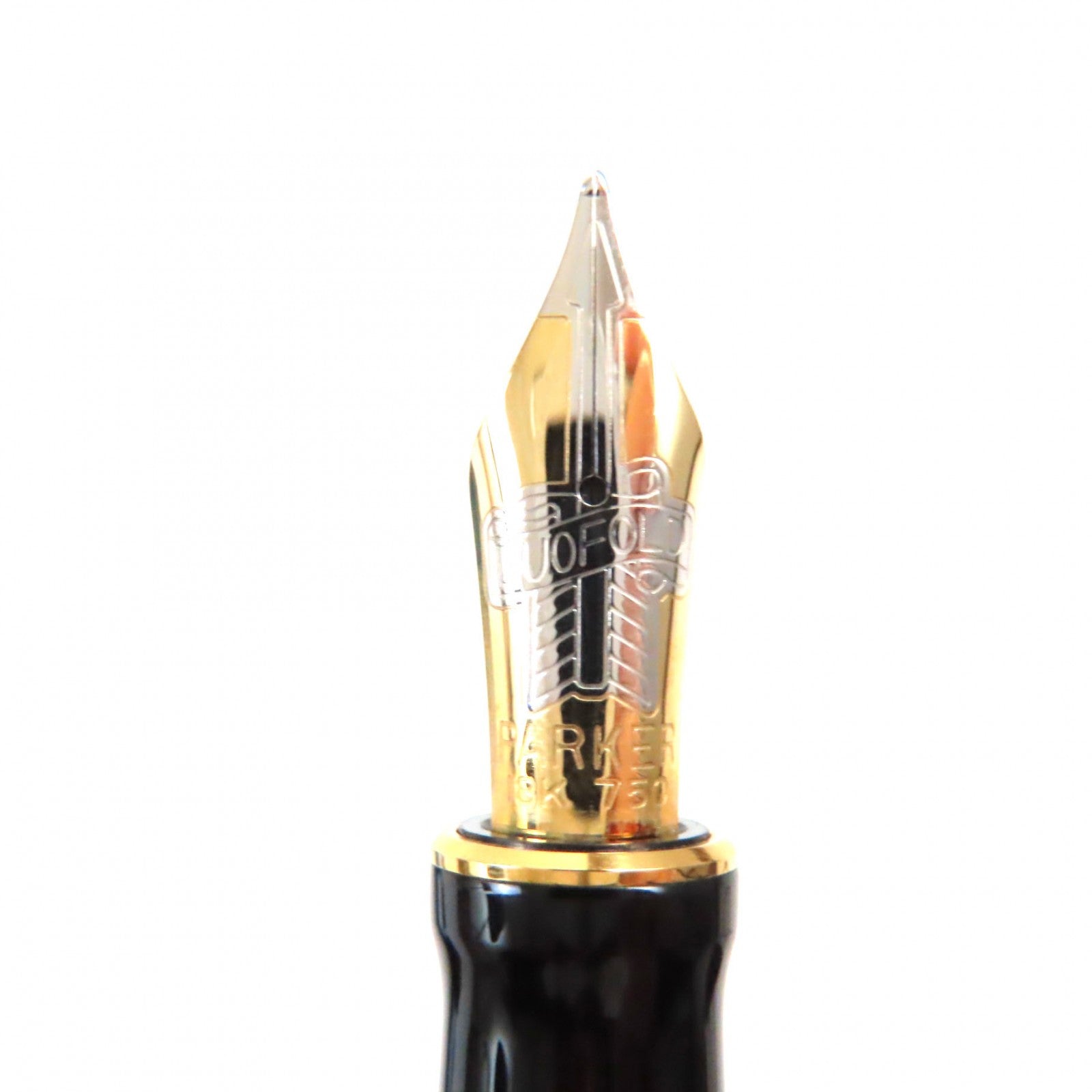 PARKER Duofold Greenwich 18K Fountain Pen Black Gold