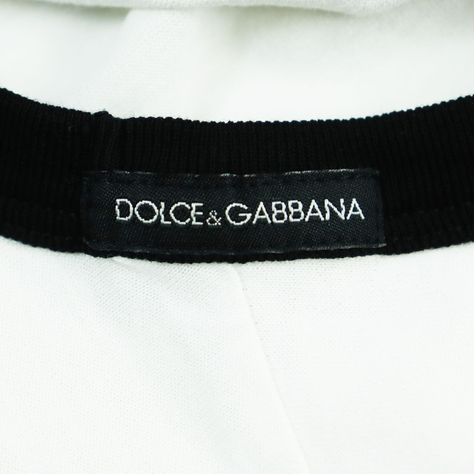 Dolce & Gabbana Cotton T-Shirt Black/White