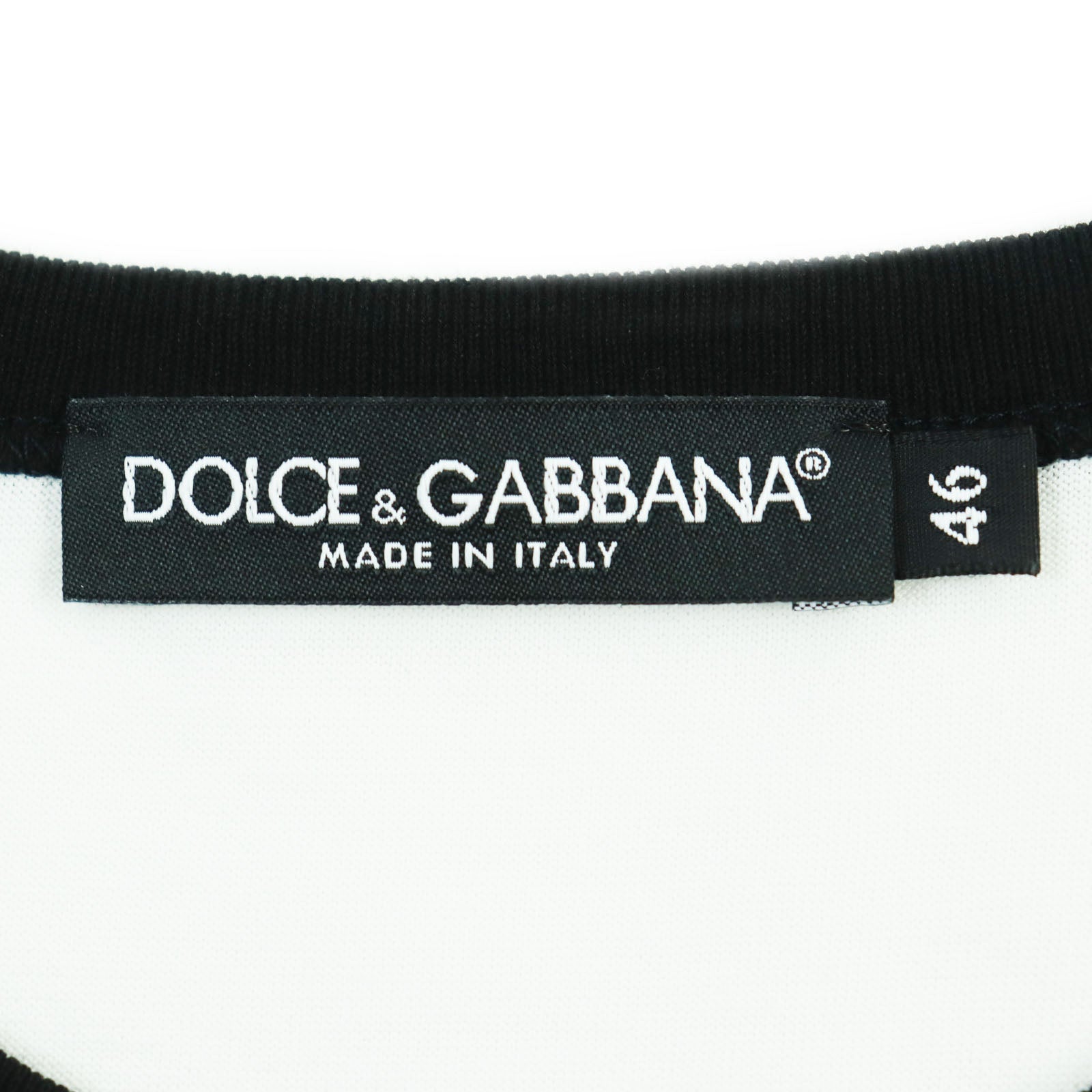 Dolce & Gabbana Cotton T-Shirt Black/White