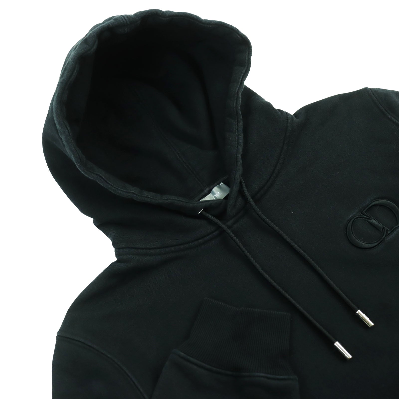 Dior Cotton Pullover Hoodie Black L