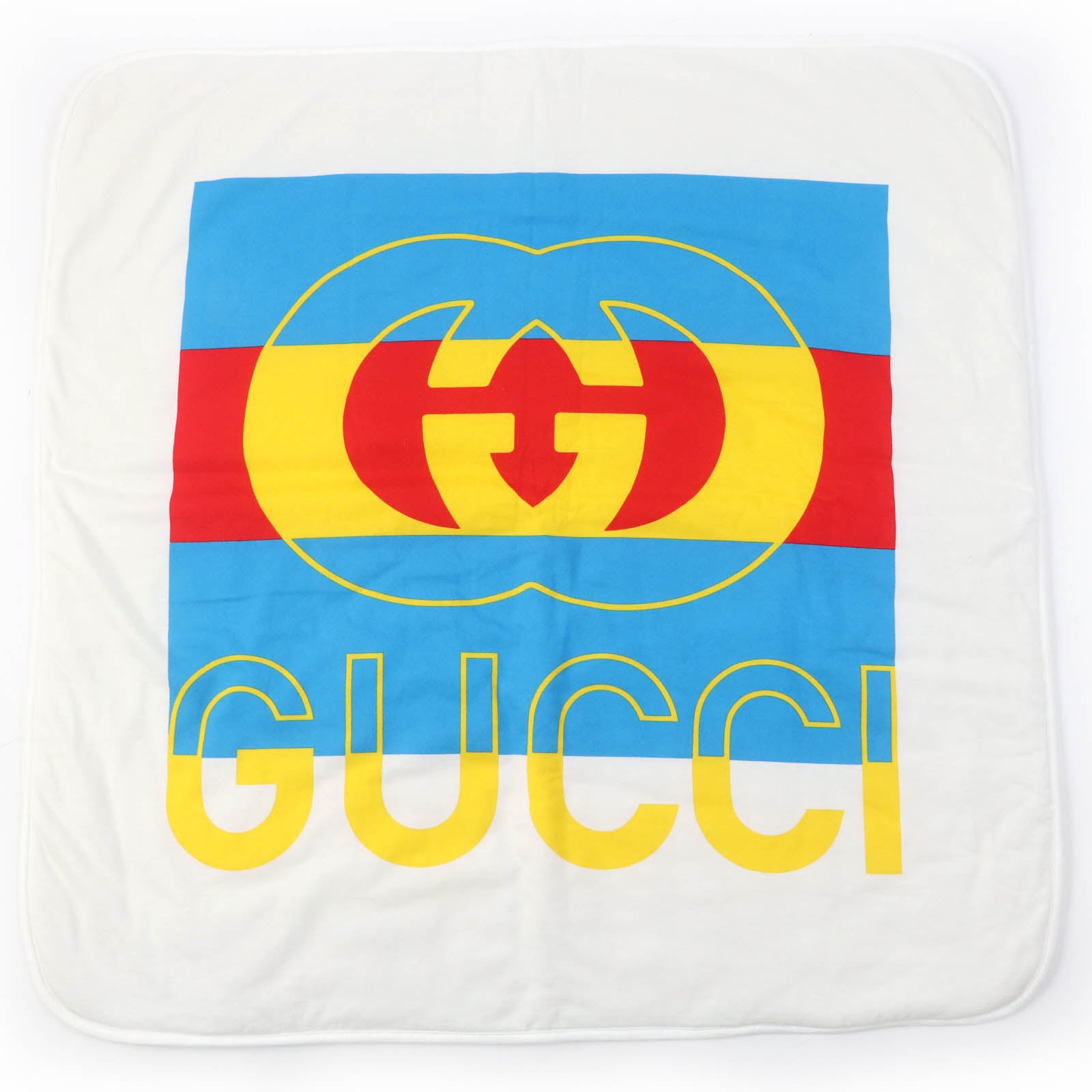 GUCCI Cotton Interlocking G Baby Blanket Shawl