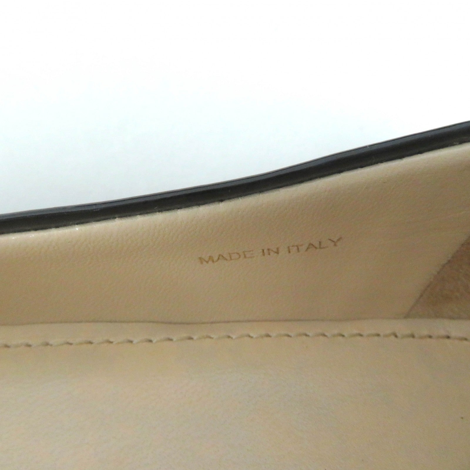 Prada Embossed Logo Leather Pumps Black 35