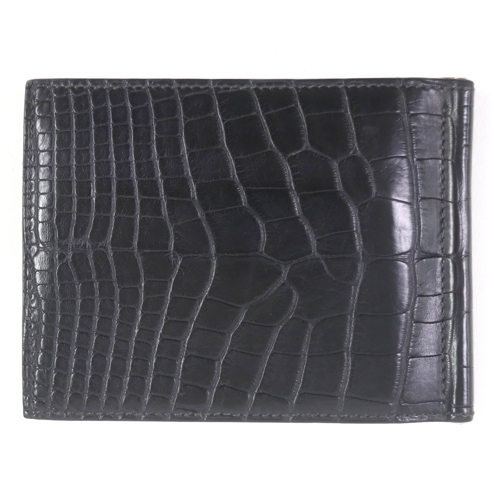 Hermes Alligator Matte Bill Holder Card Case