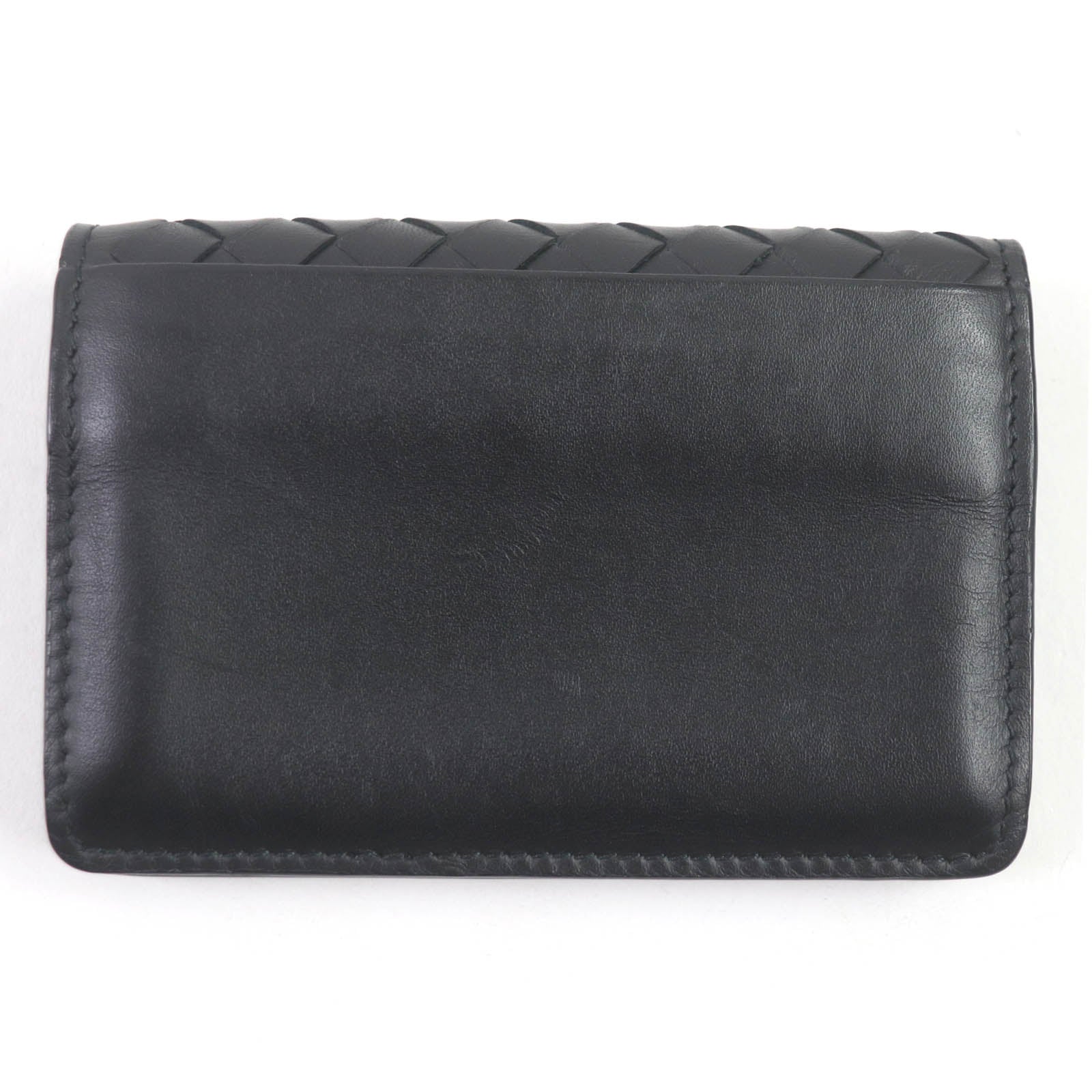 Bottega Veneta Leather Card Holder Black