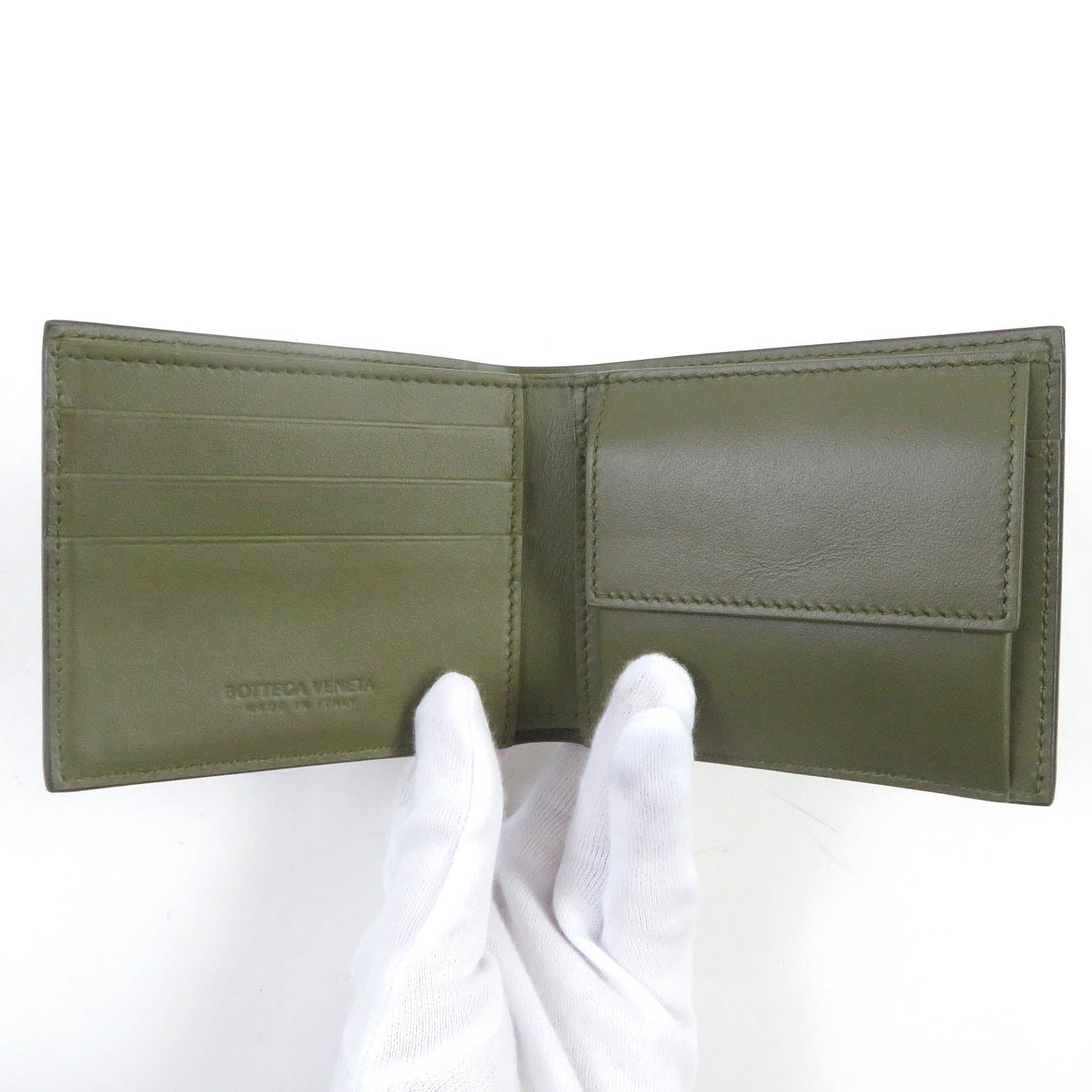 Bottega Veneta Intrecciato Bifold Wallet with Coin Purse